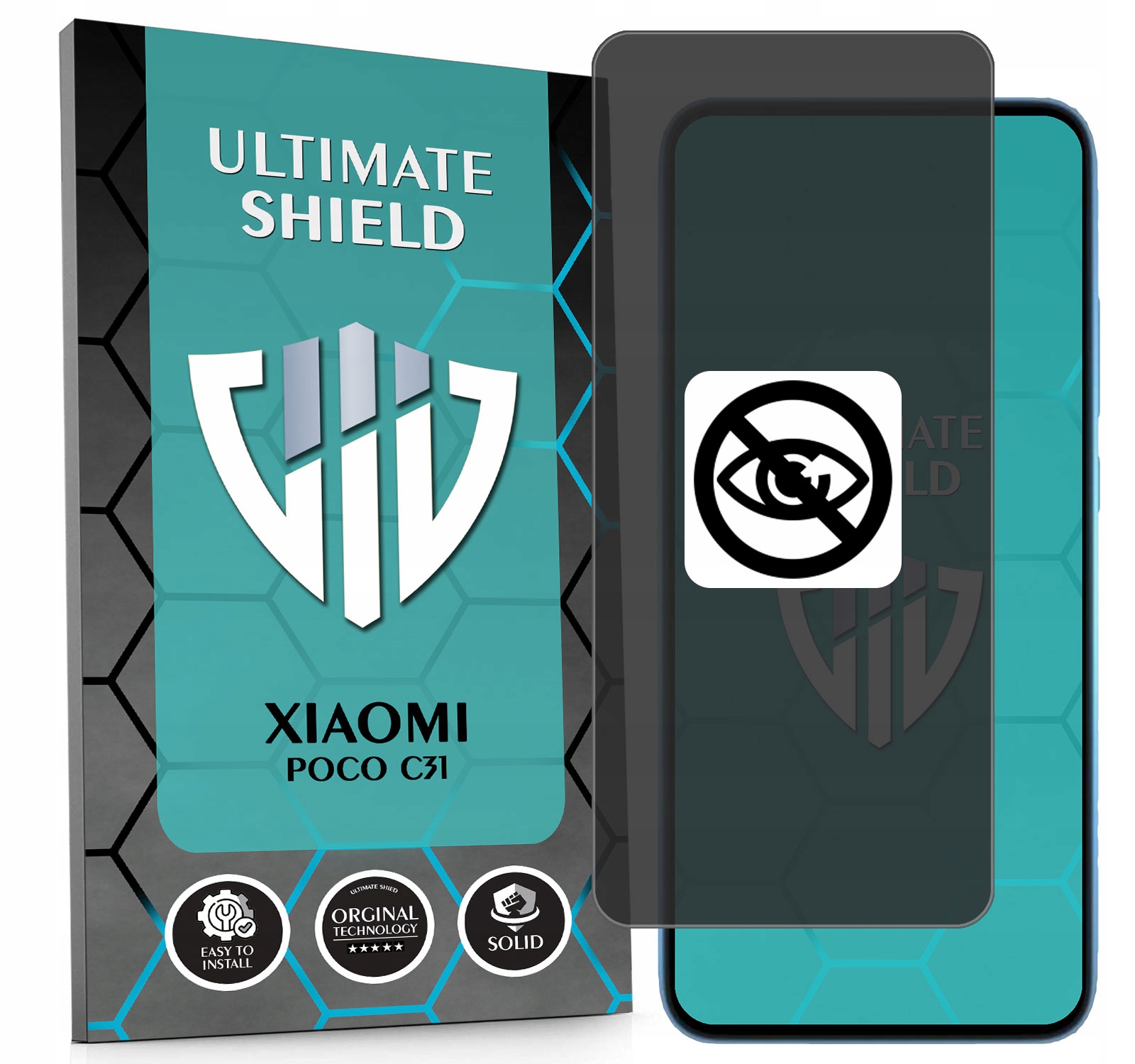 Sklo 5D Privacy Private Anti-spy Pro Xiaomi Poco C31 Hydrogelové Matné