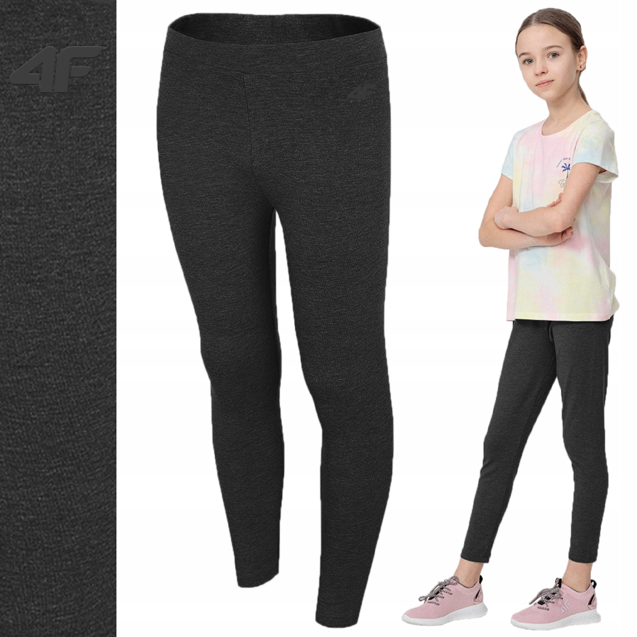 

Legginsy Dziewczęce 4F Leginsy Dziecięce Getry 140
