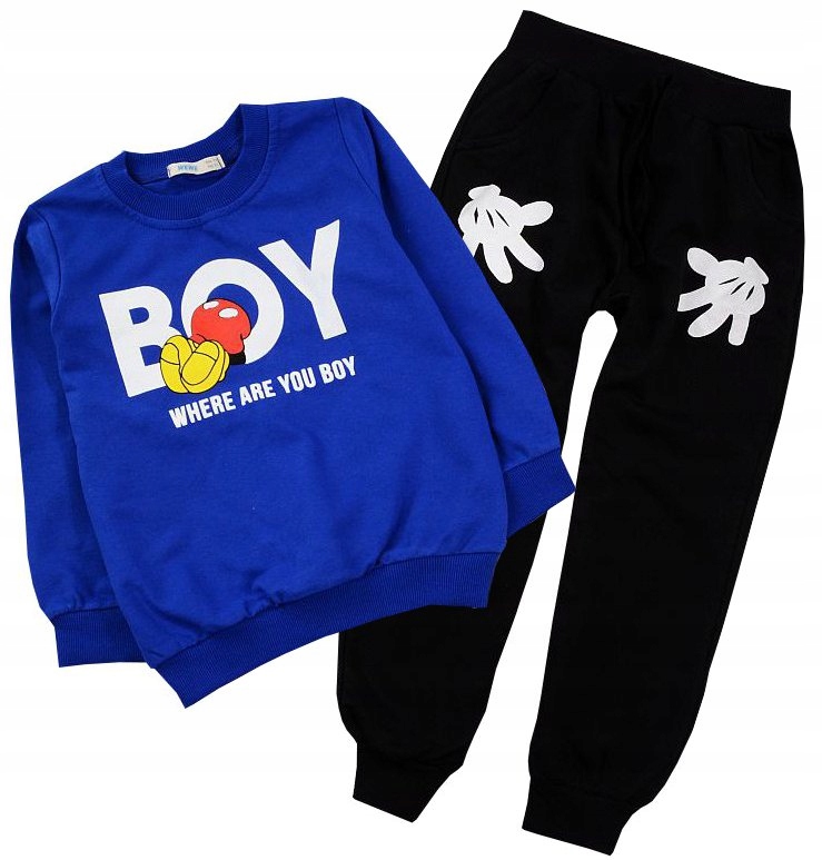 

Acar dres Komplet Sport Boy czarne spodnie 98 J3b