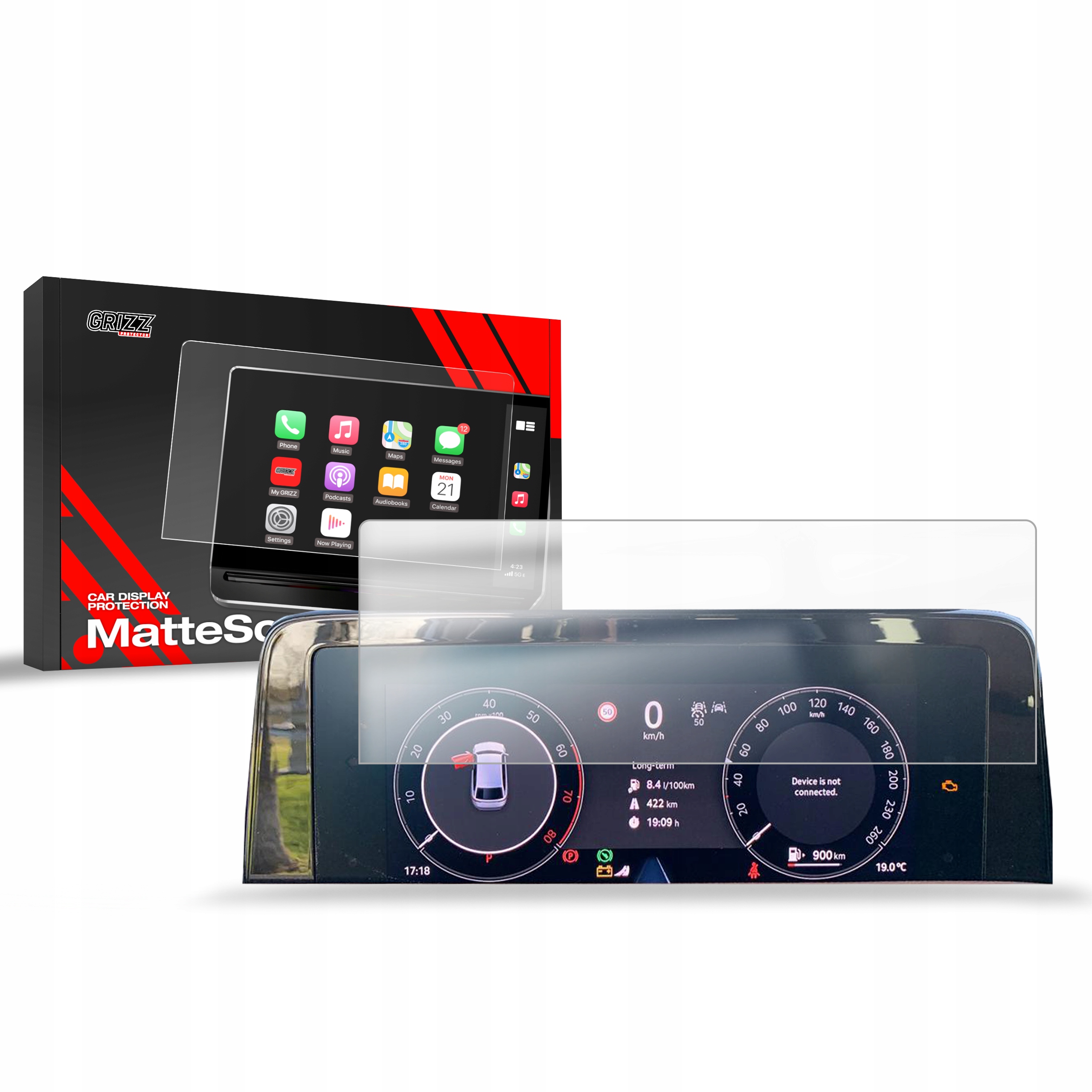 Fólie na displej (matná), Škoda Superb IV, 2024- , Virtual Cockpit