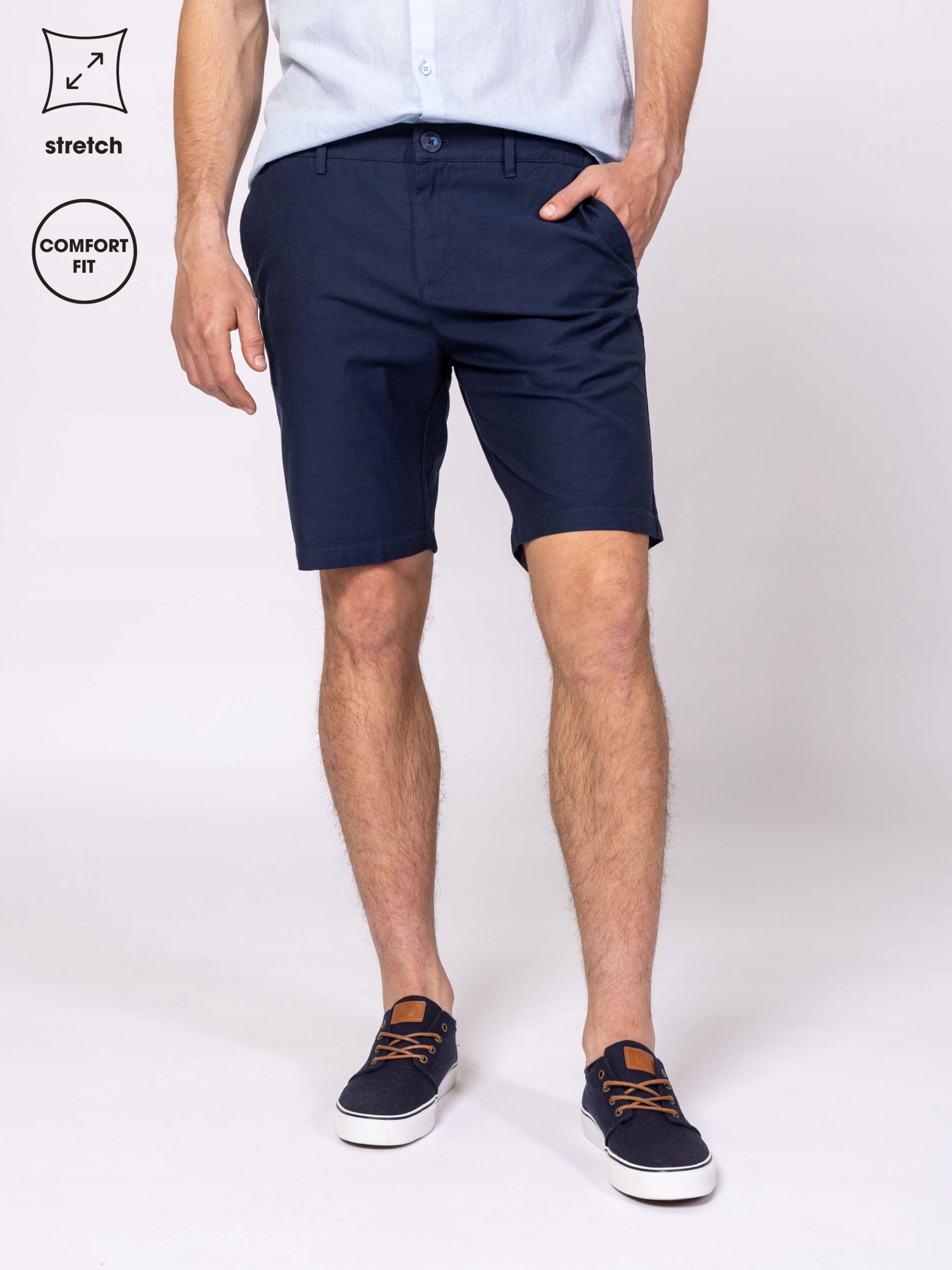 Heavy Tools Pánské Kraťasy Šortky Wilfred Navy M