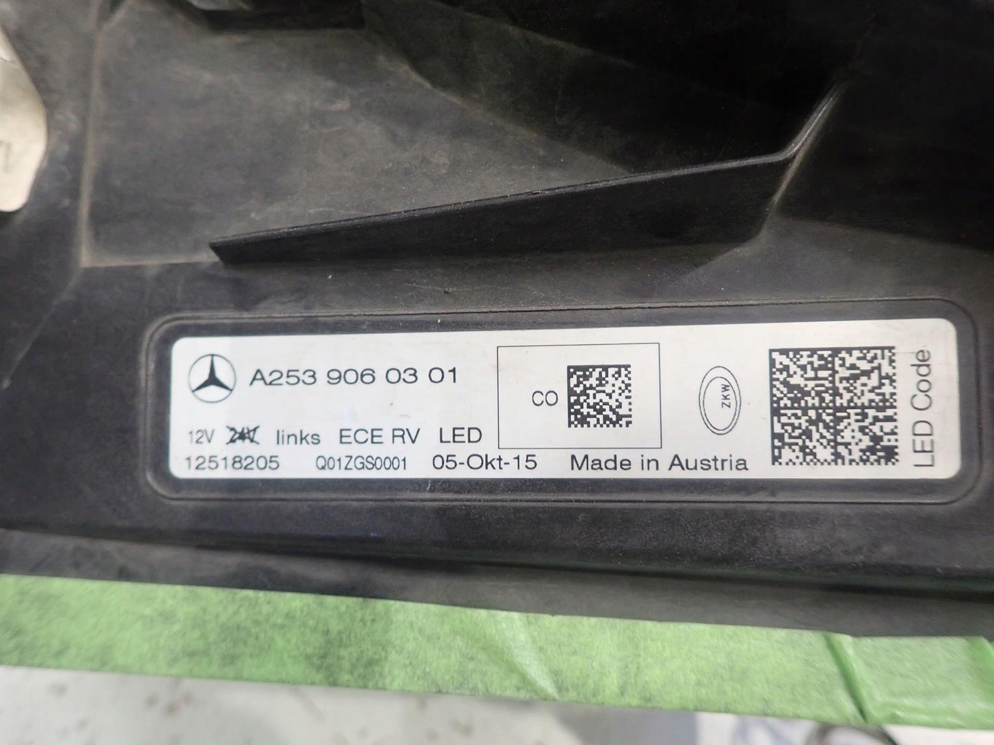 light front right MERCEDES GLC W253 FULL LED A253