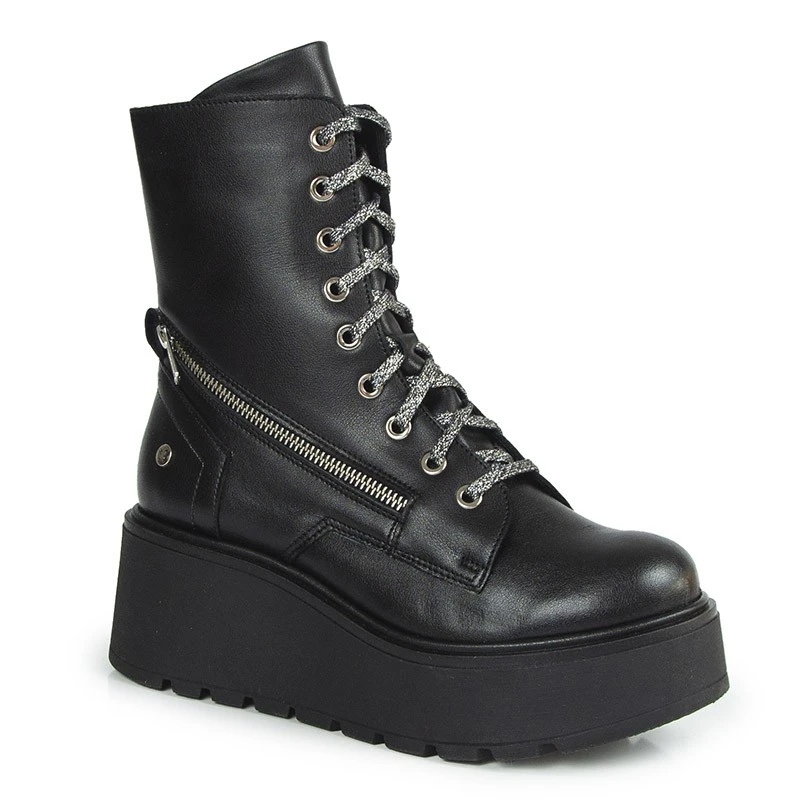 Maciejka 06676-01/00-8 Černé Kožené Kotníkové Kotníkové Boty 36