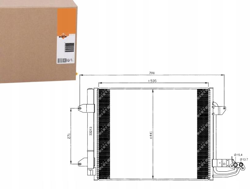 NRF35521 Kondenzátor Klimatizace Vw Caddy Iii/toura Asistent řidiče #33