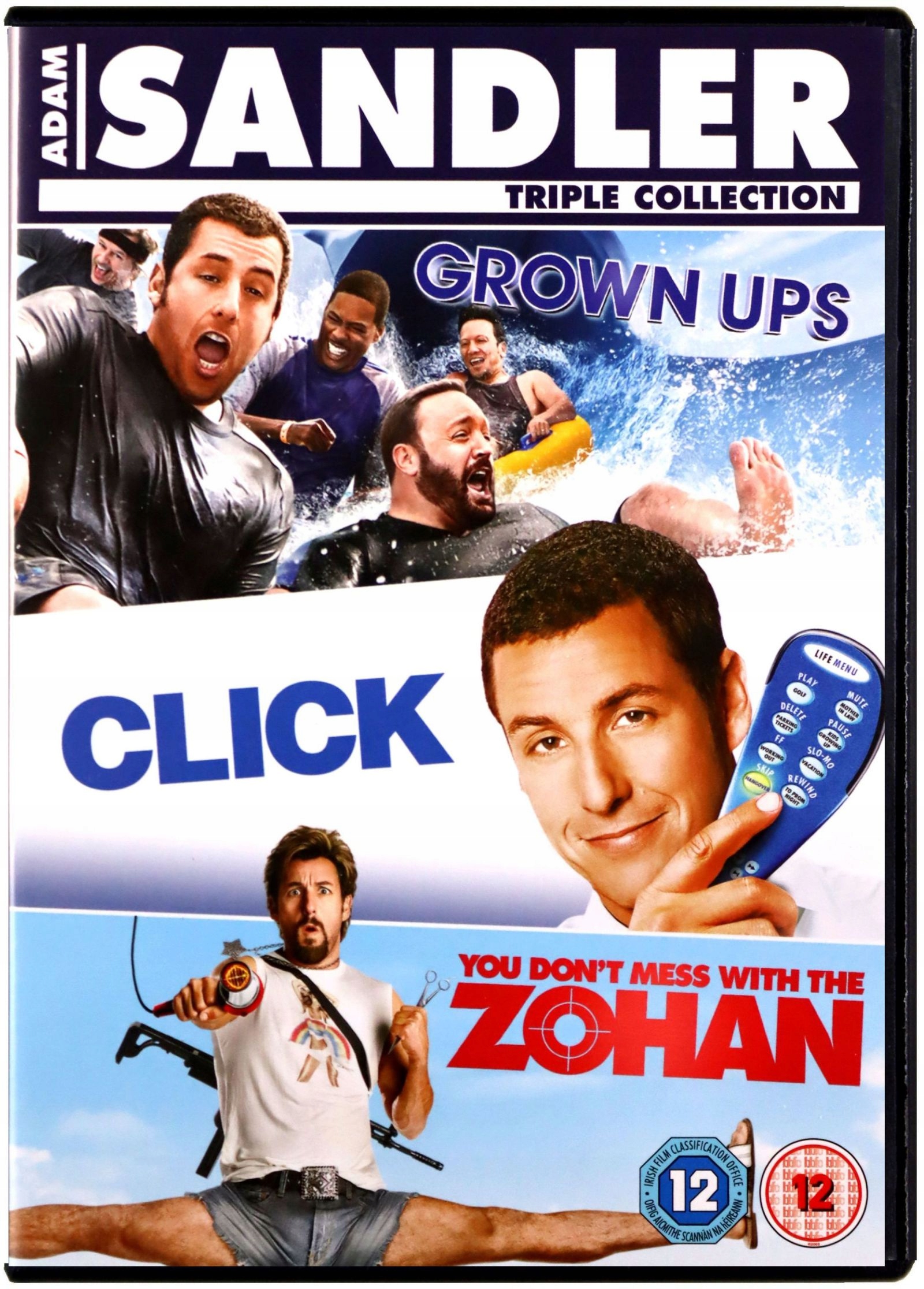ADAM SANDLER GROWN UPS / CLICK / YOU DON'T MESS WITH THE ZOHAN (KLIK