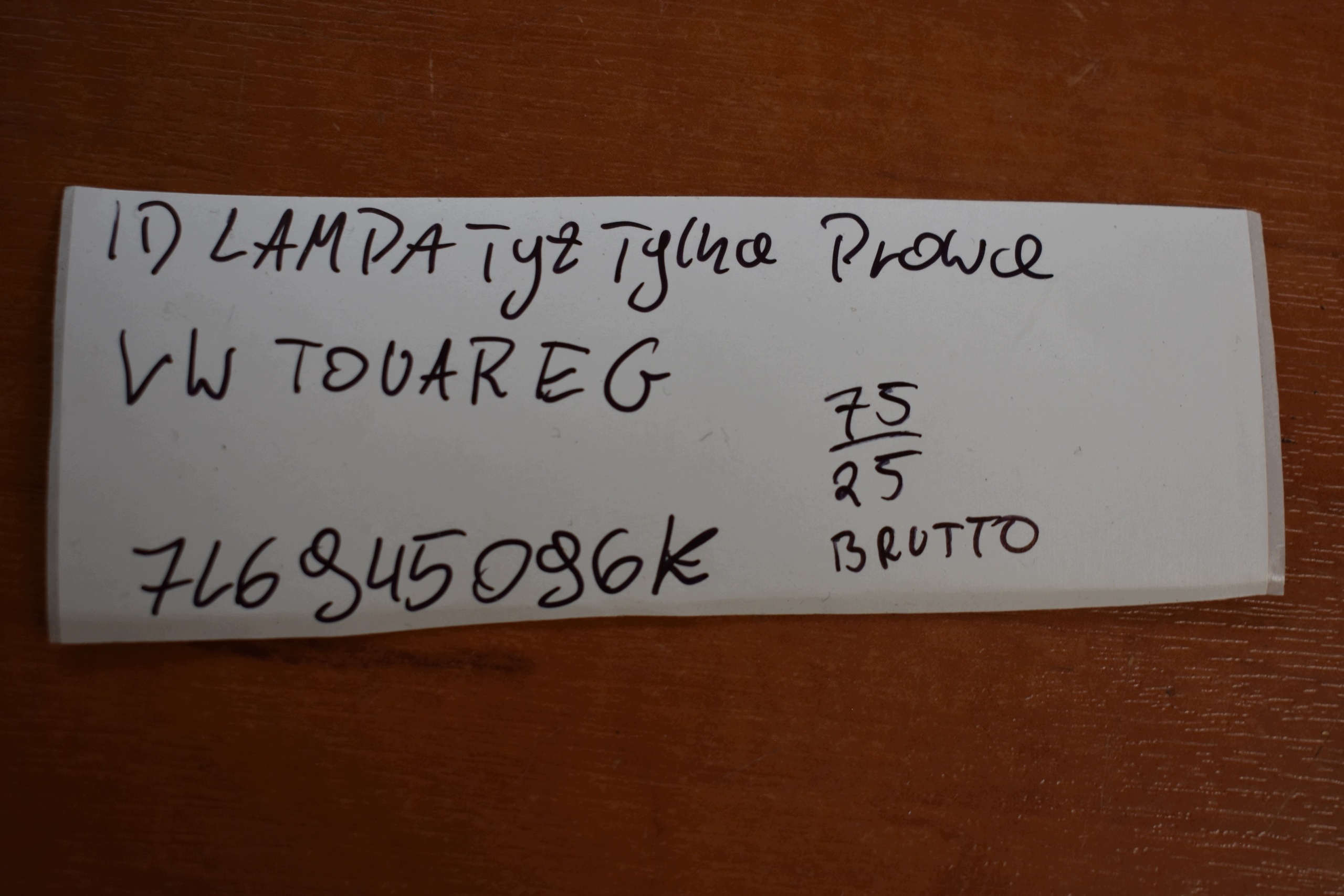 perfect condition light rear part rear right VW TOUAREG 1