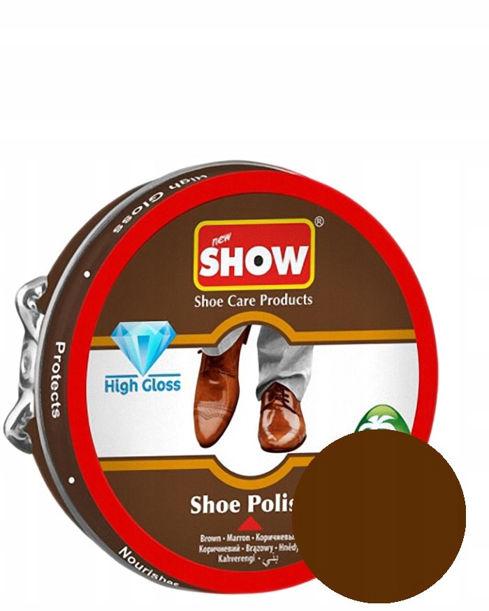 Pasta krem do butów w puszce 50 ml SHOW - BRĄZOWA