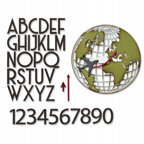 Výseky Sizzix Tim Holtz Vault World Travel (45pcs) (666606)
