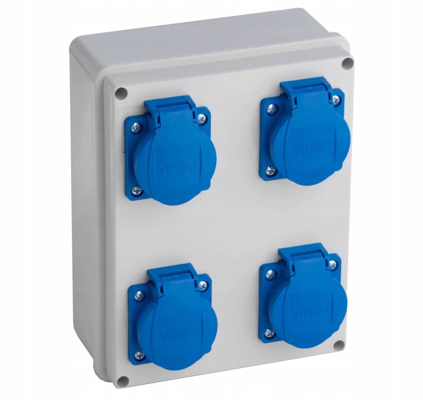 Viplast Rozvaděč na omítku Elektrický Stavební zásuvkami 4x250V