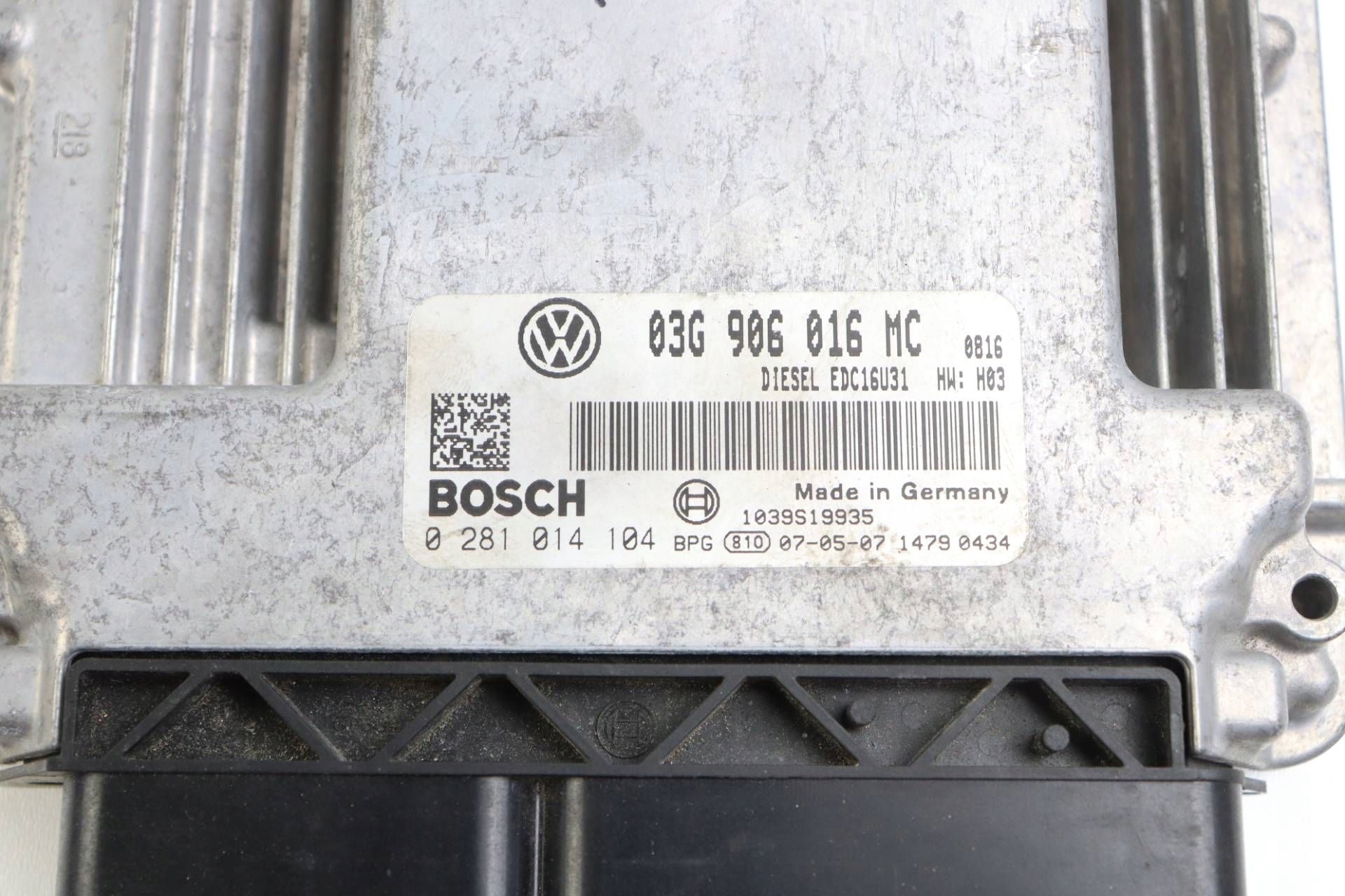 SKODA SUPERB e modulo Centralina Motore 1.9 TDI 03G906016MC 0281014104