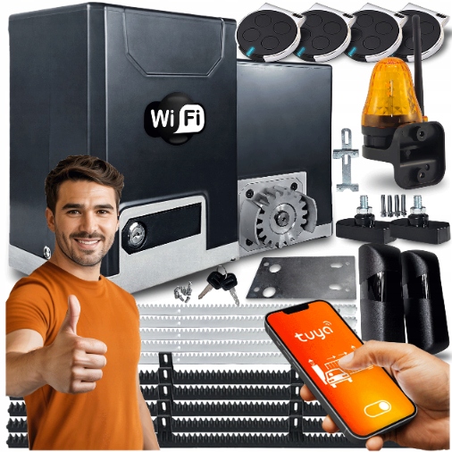 Set Pohon Pro Posuvnou Bránu 600 Lampa lišty ovladače Wifi Tuya automat