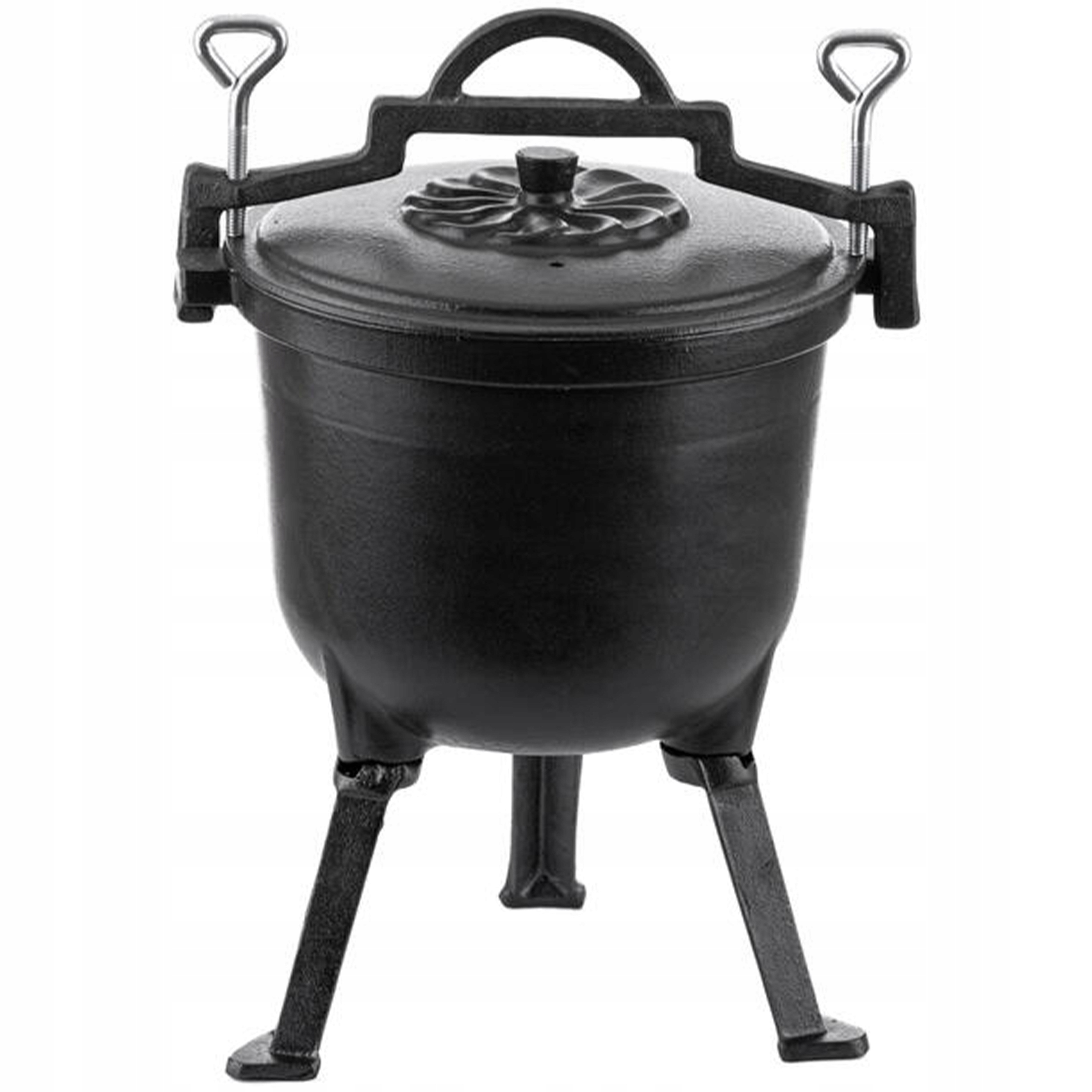 KOCIOŁEK żeliwny GARNEK myśliwski 8L na ognisko Producent Metalstyl