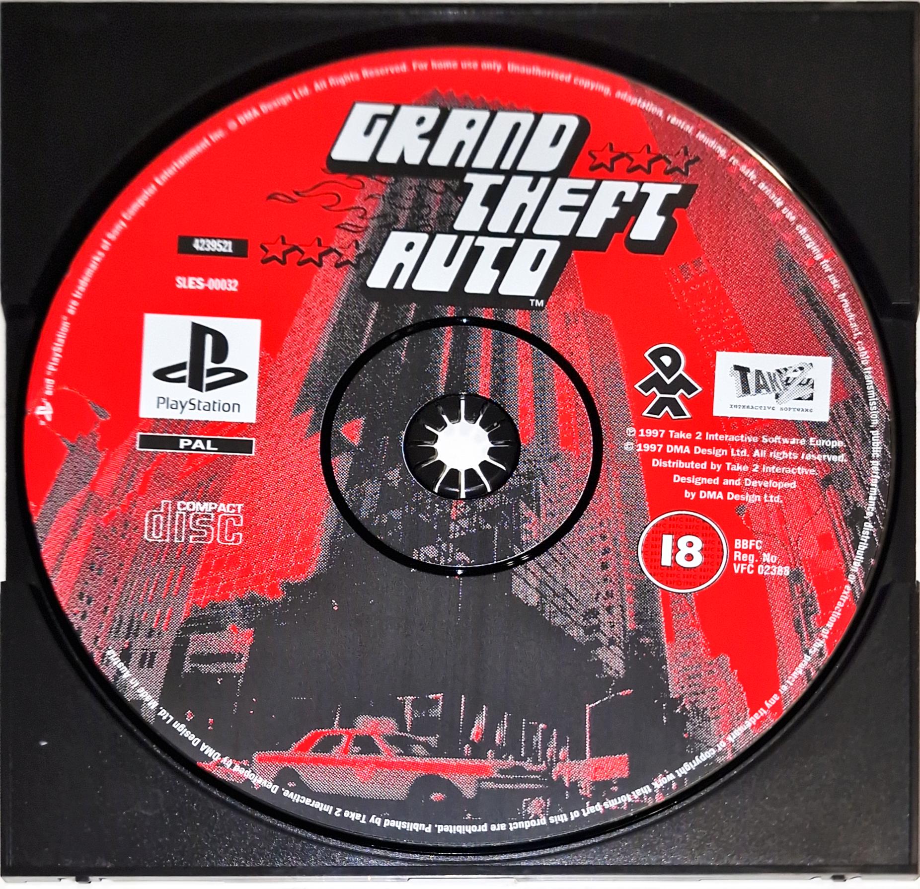 Gra GRAND THEFT AUTO GTA PSX SAMA PŁYTA