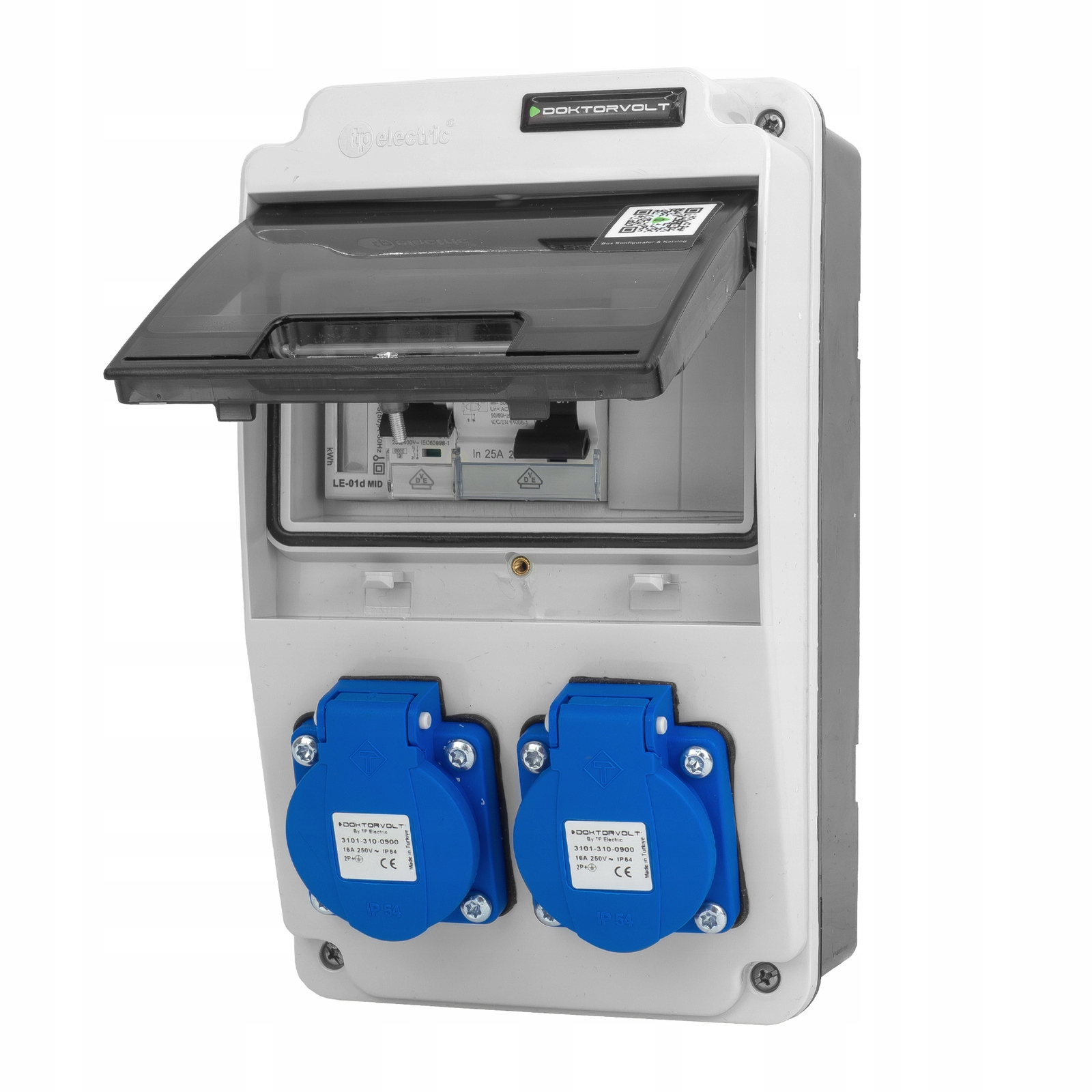 Stavebný rozvádzač 2x230V 16A zabezpečený elektrickým rozvádzačom