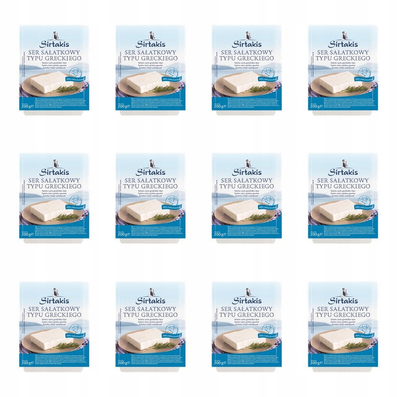 Sirtakis salátový sýr plátek 200 g X12