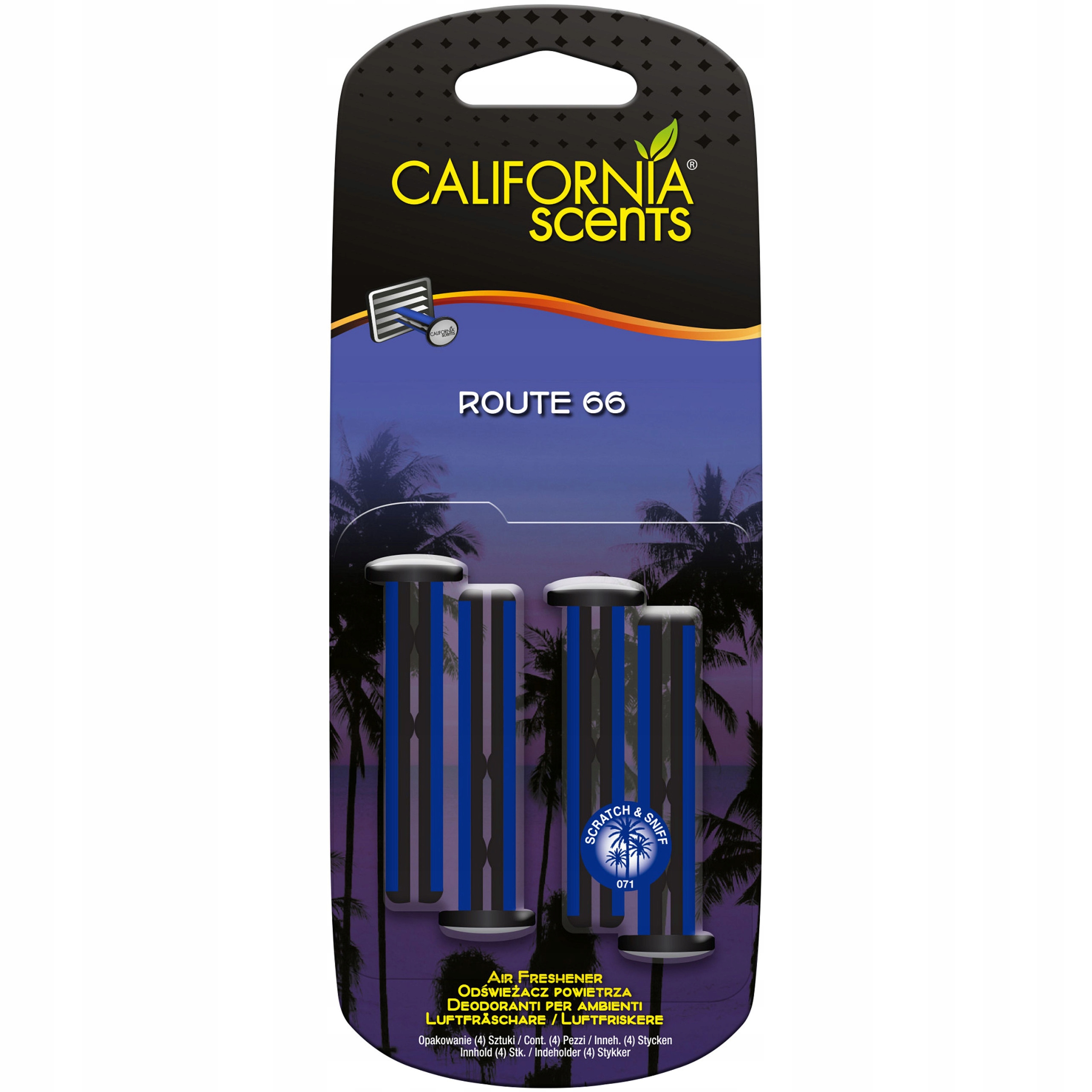 

4x Klips Zapach California Scents Route 66