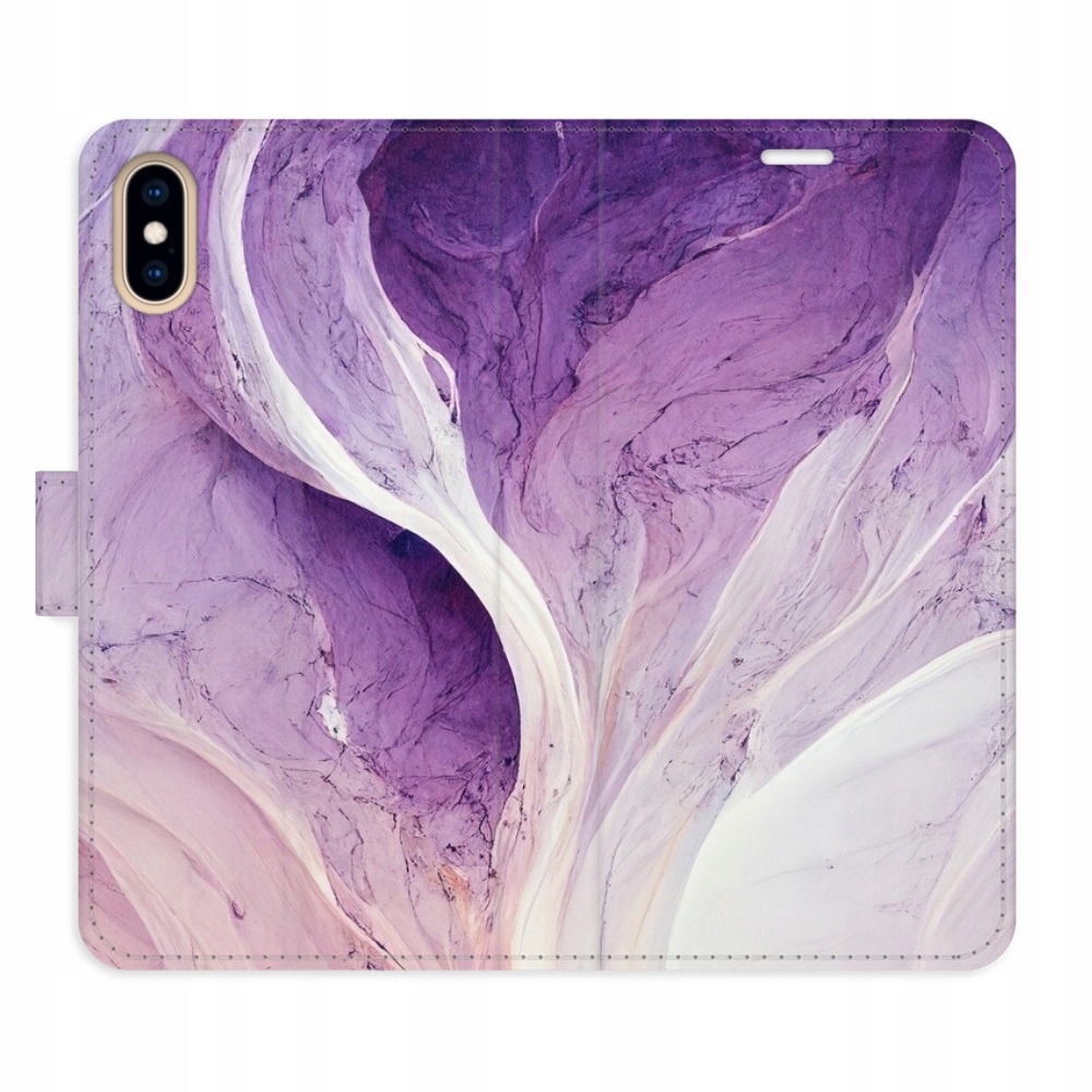 Etui z klapką iSaprio Purple Paint do iPhone X/xs