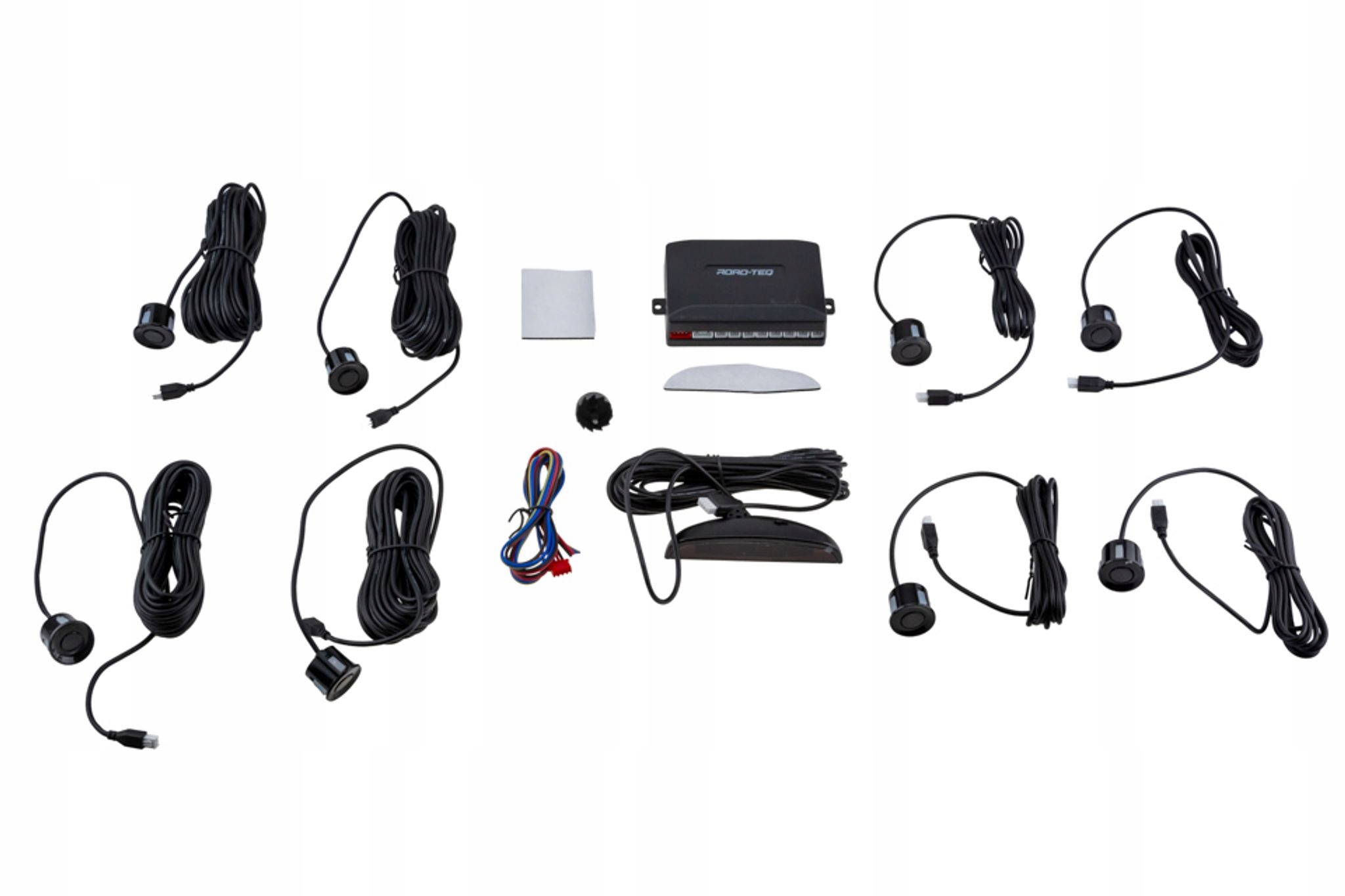 Czujnik parkowania asystent 8 czujników Czarny