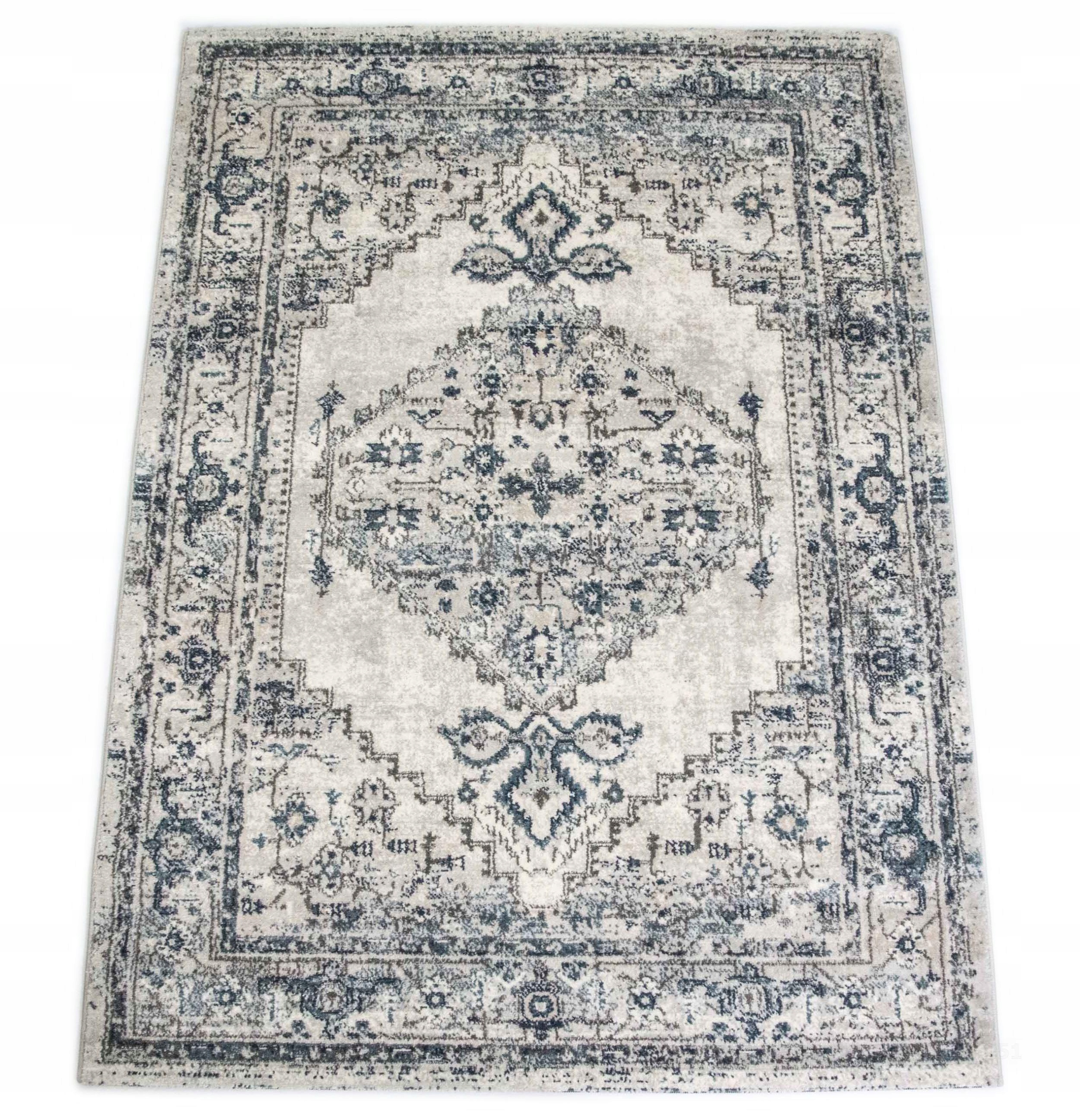 

Dywan Jeans 133x190 Postarzany Vintage Modny Salon