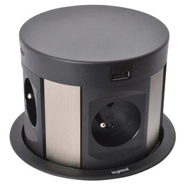 Zásuvka na nábytok 4X2P+Z s Usb typ A+c indukčná