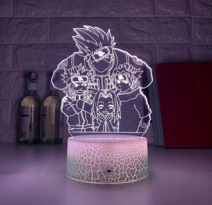 

Lampa 3D Led Usb Naruto Kakashi Hatake Anime Pilot