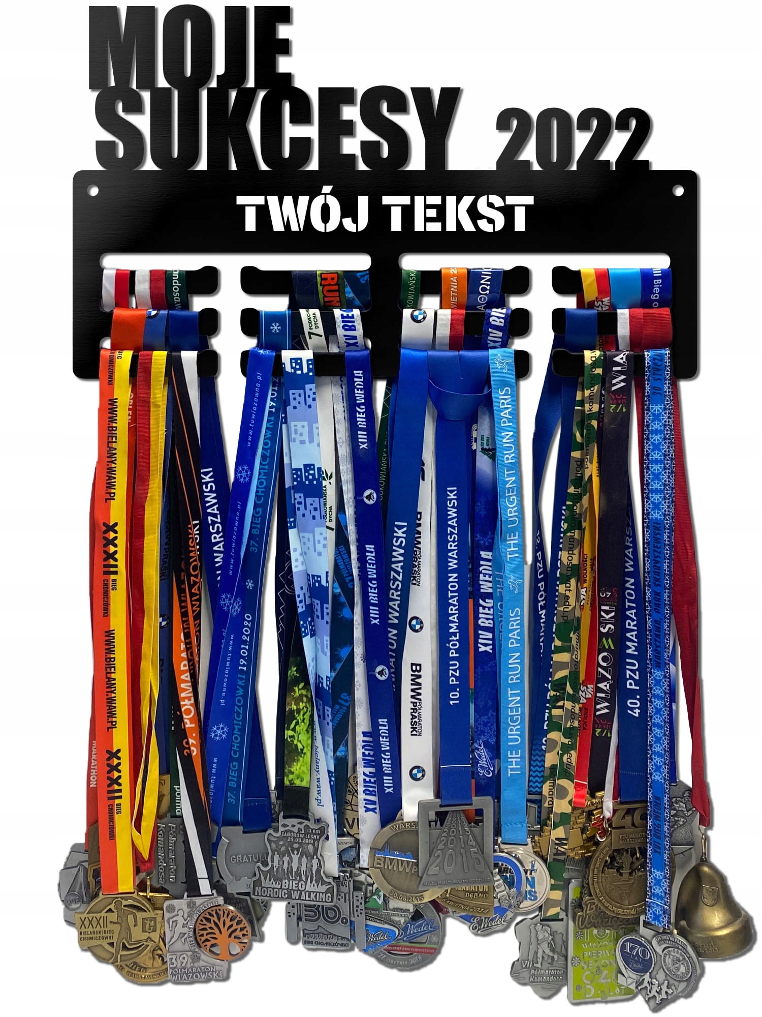 Wieszak na medale Moje Sukcesy 2022 twoje imię dowolny tekst 291.3