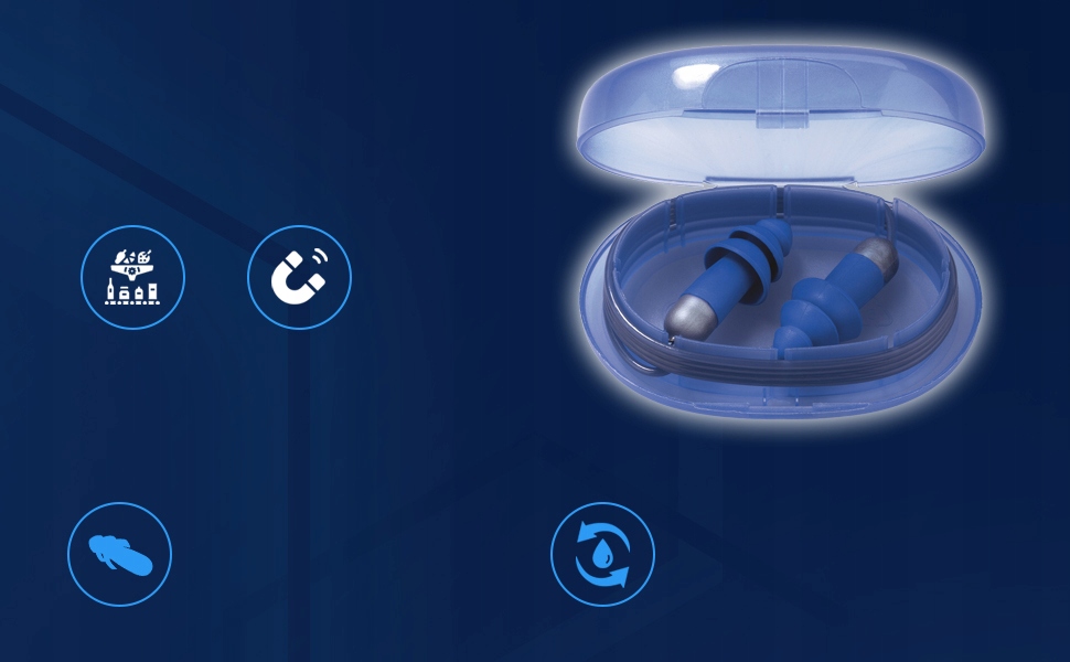 Zatyczki Wykrywalne Rockets fulldetect 6409 50 par Typ wkładki, zatyczki douszne