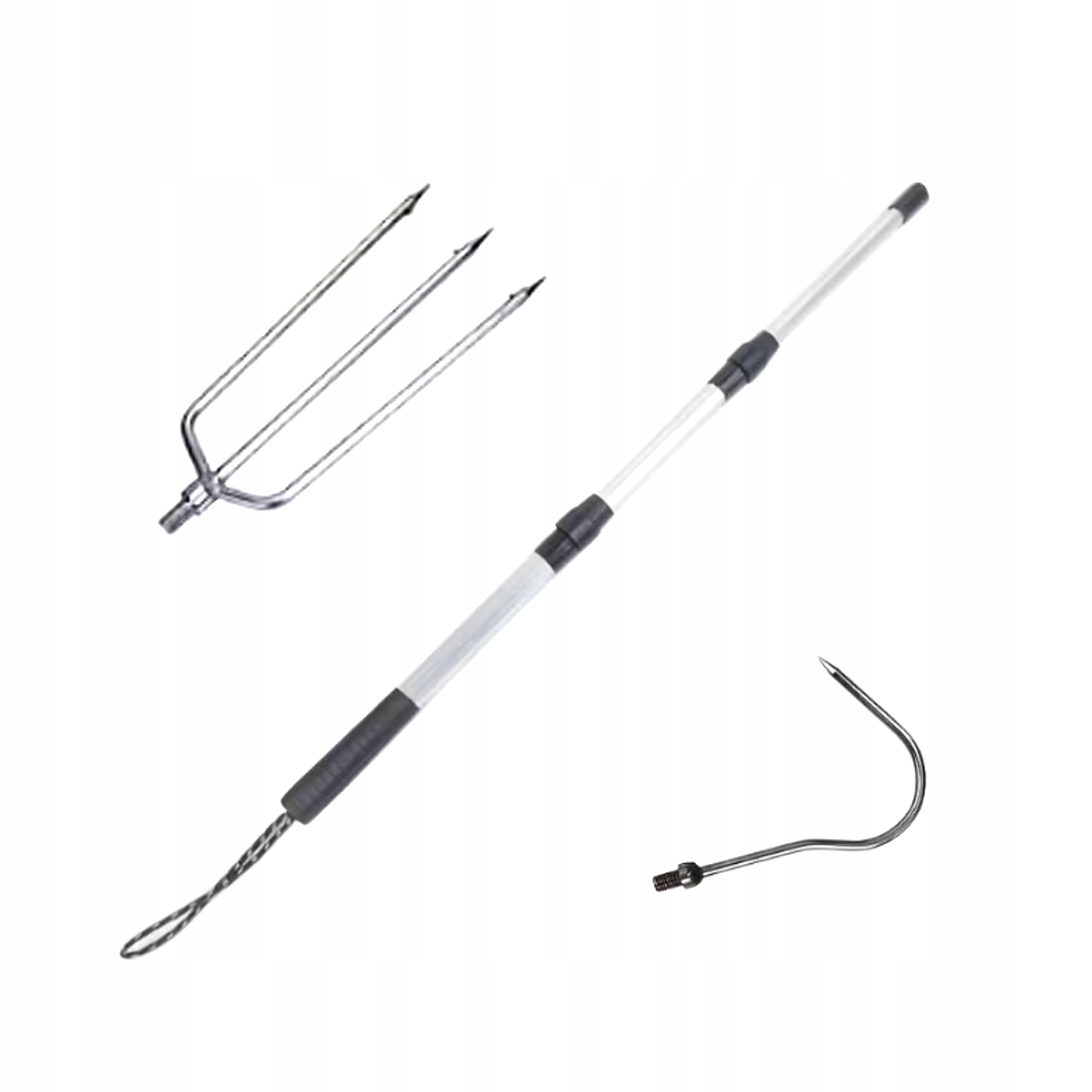 Włócznia ręczna teleskopowa z trójzębem hakiem ze stali nierdzewnej