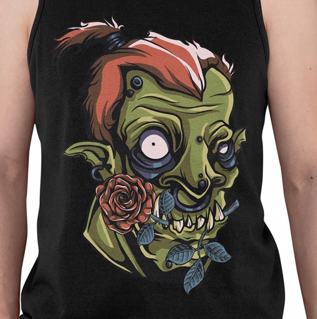 TANK TOP HORROR/ROCK ROSE Marka inna