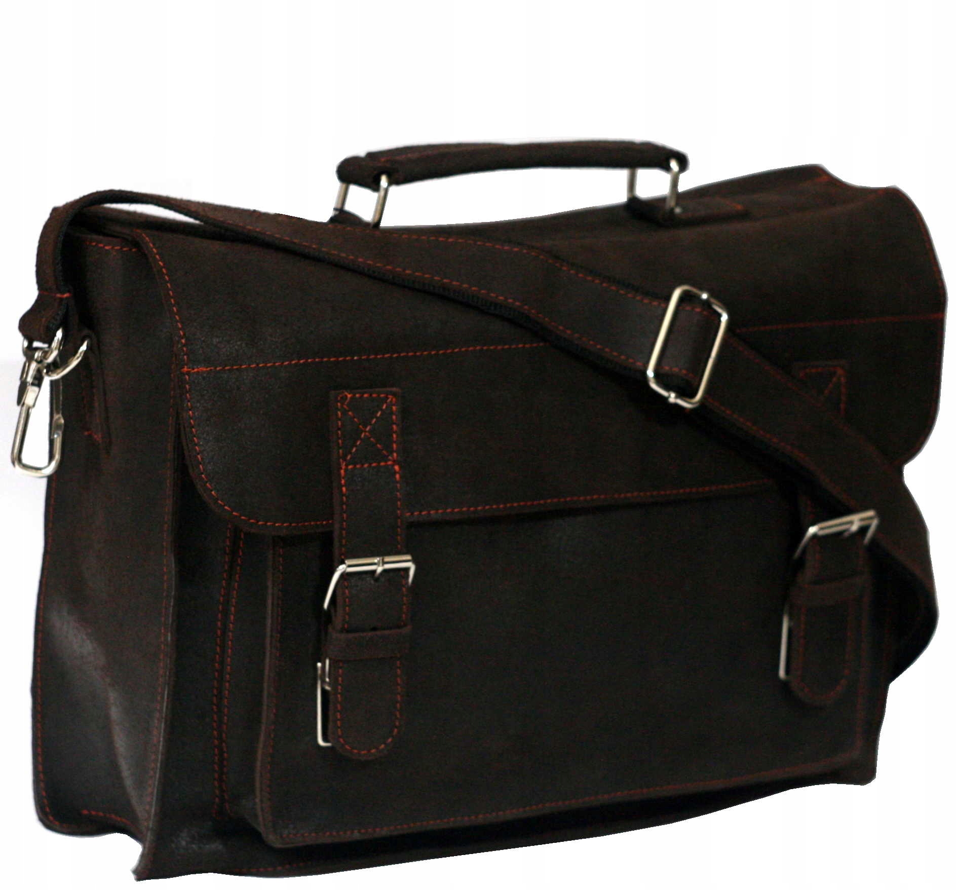 Pánská kožená taška pojme notebook 15 kabelka přes rameno vintage polská výroba