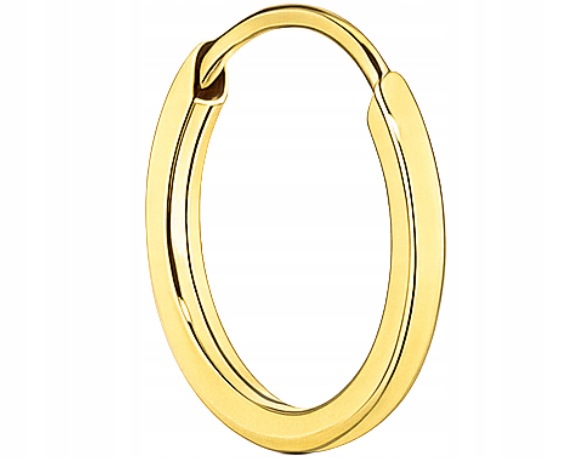 Zlatá Náušnice Kruh Kružnice Do Ucha Nosu 1CM Helix Rook Piercing Ryzost 585