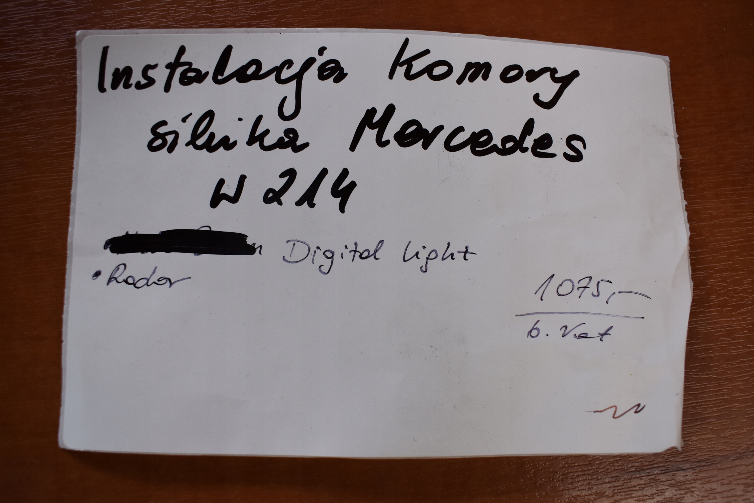 cablaggio KOMORY motore MERCEDES W214 DIGITAL RADAR 1