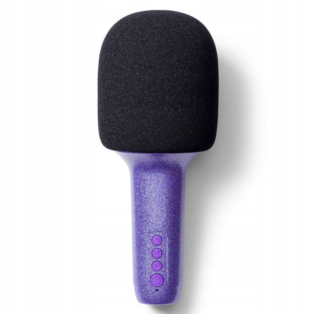 Mikrofon karaoke brokat bezprzewodowy na Usb zmienia głos Lalarma Purple