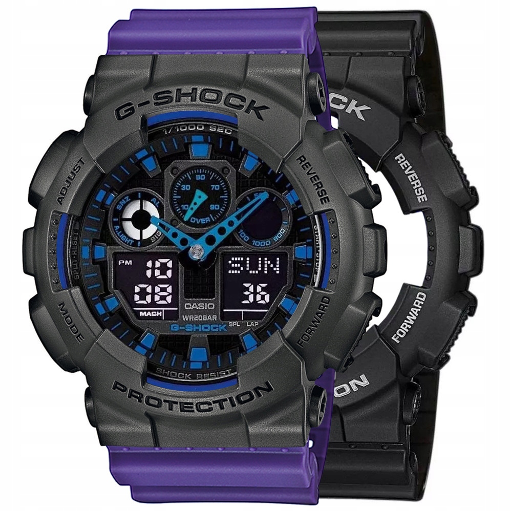 Hodinky Casio G-Shock Set GA-100-1A2ER Bezel 10467795 Řemínek 10498156