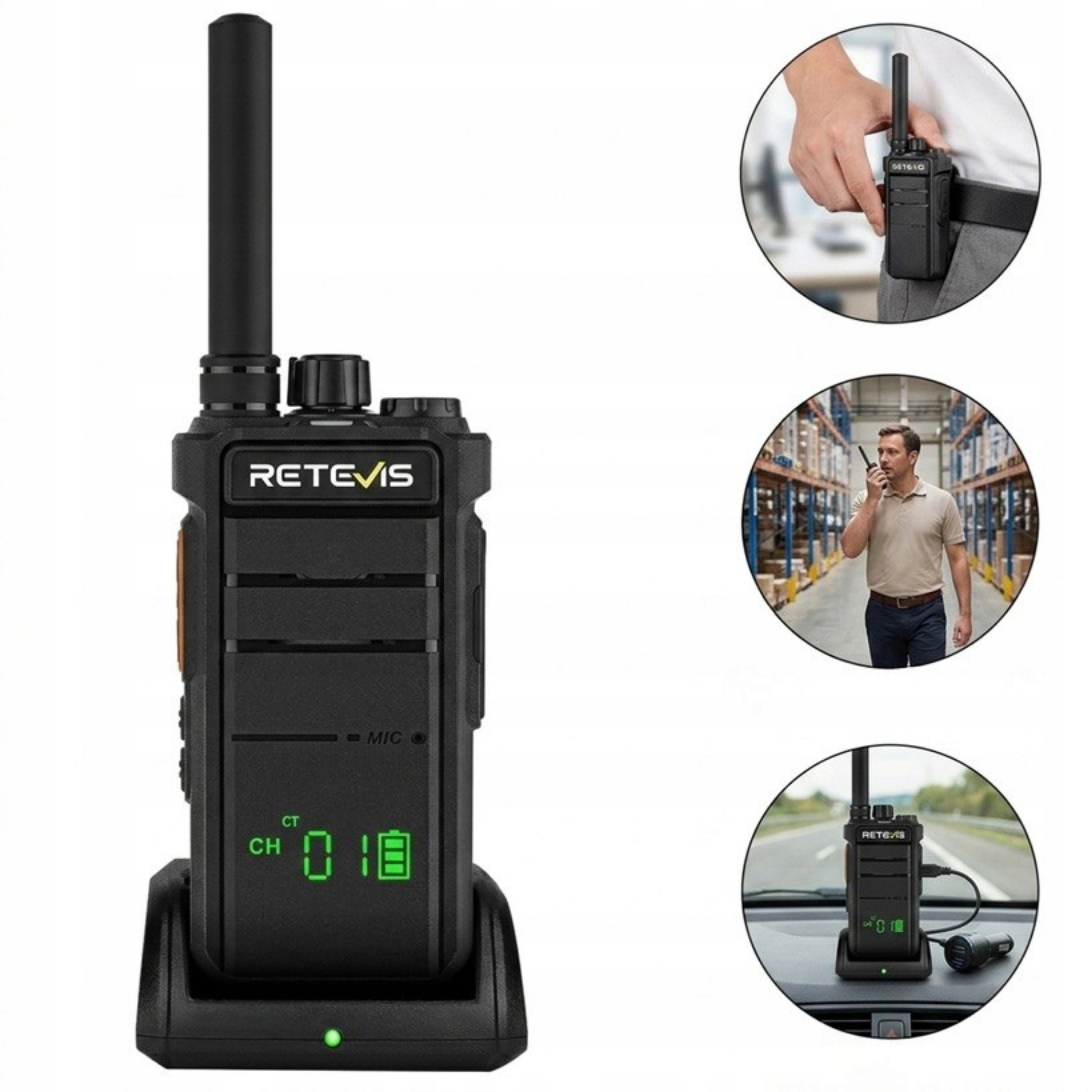 Krótkofalówka Retevis RB626 Walkie Talkie Akumulator 2000mAh Latarka Led