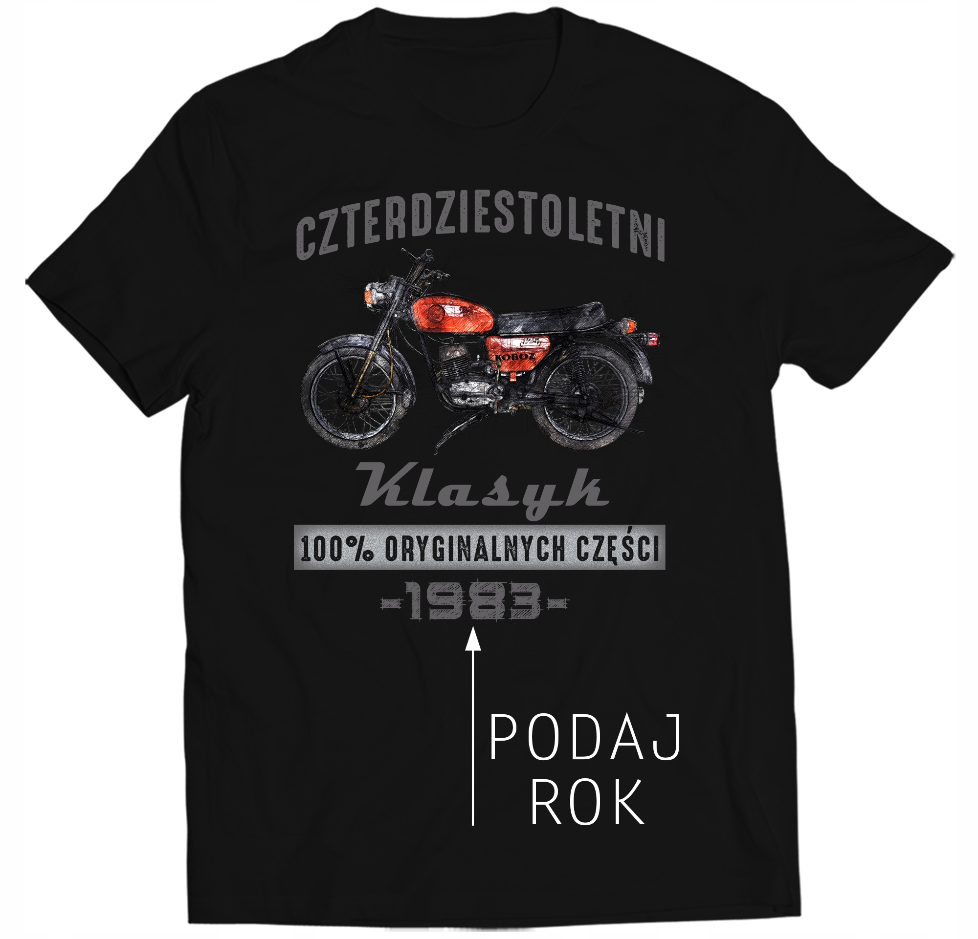 

Koszulka Na 40 Urodziny Wsk Kobuz Klasyk Prl XL