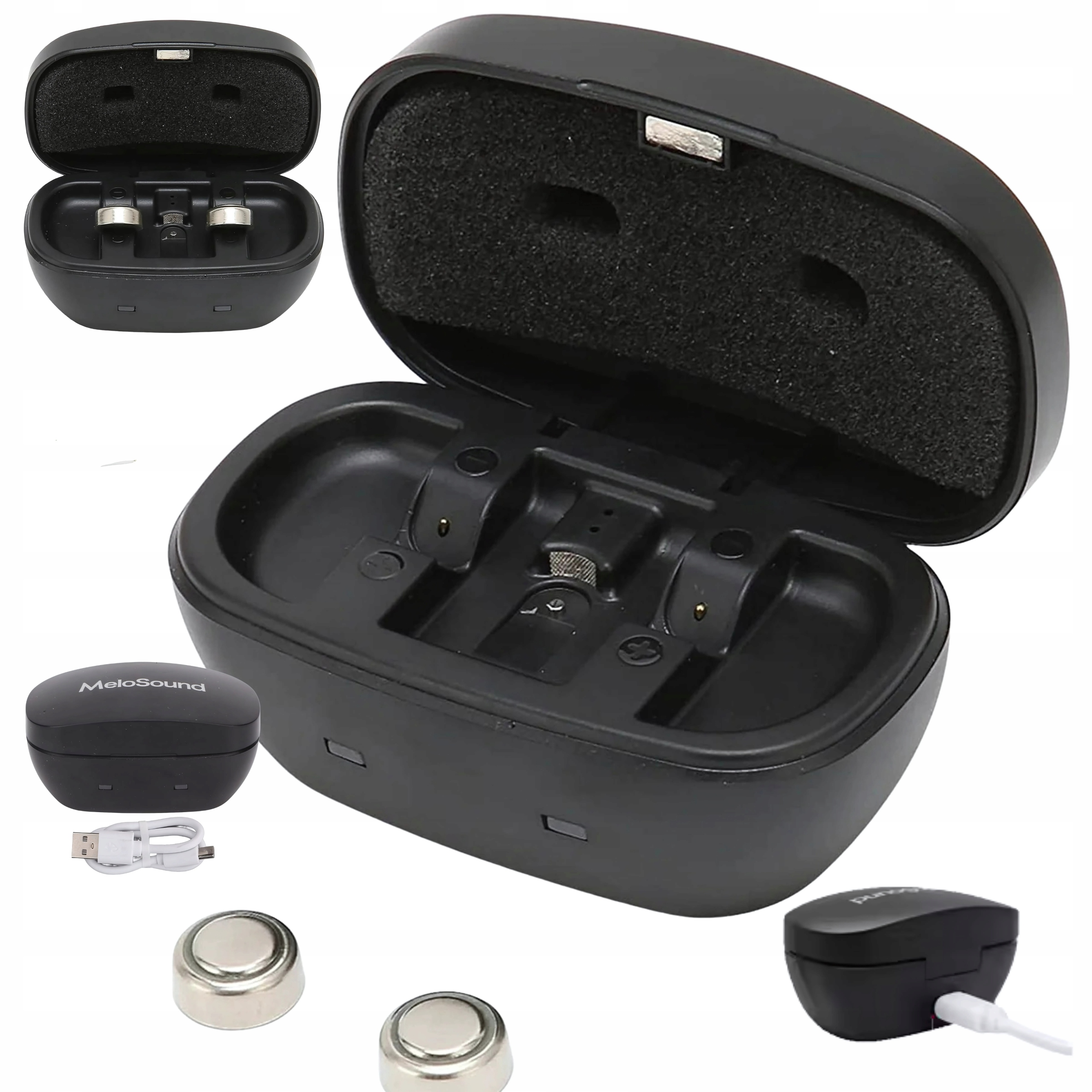 Nabíječka Pro Akumulátorové Baterie Sluchadel 675 Usb-c Tester Led