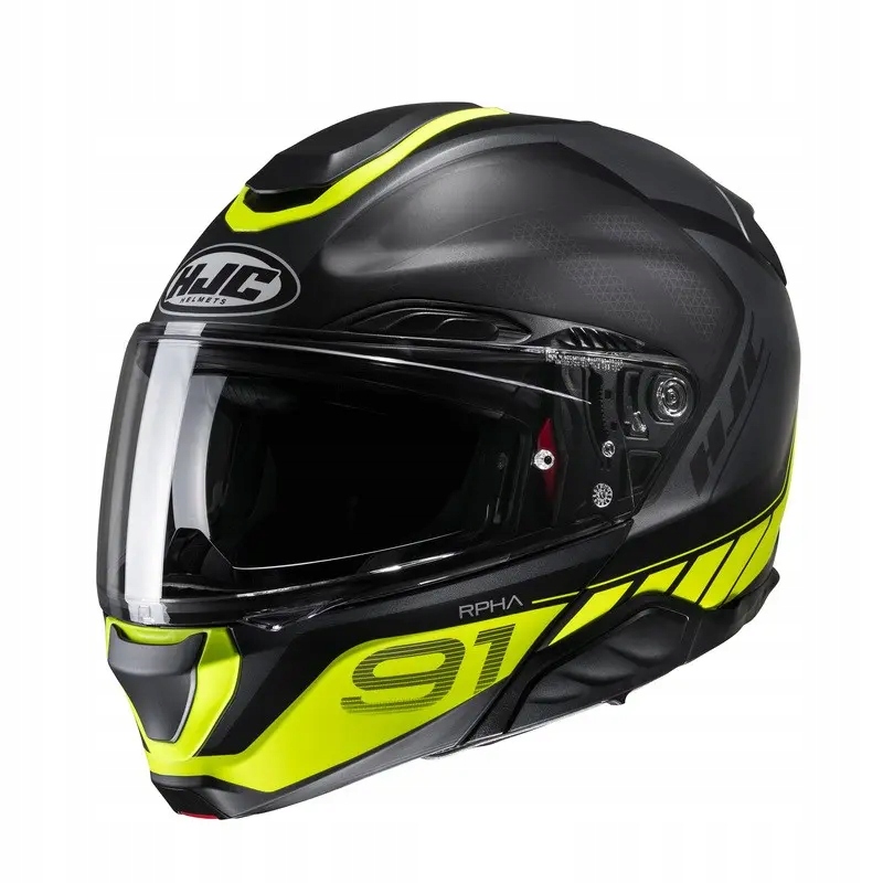 Moto prilba čeľusťová Hjc Rpha 91 Rafino Black/Yellow L