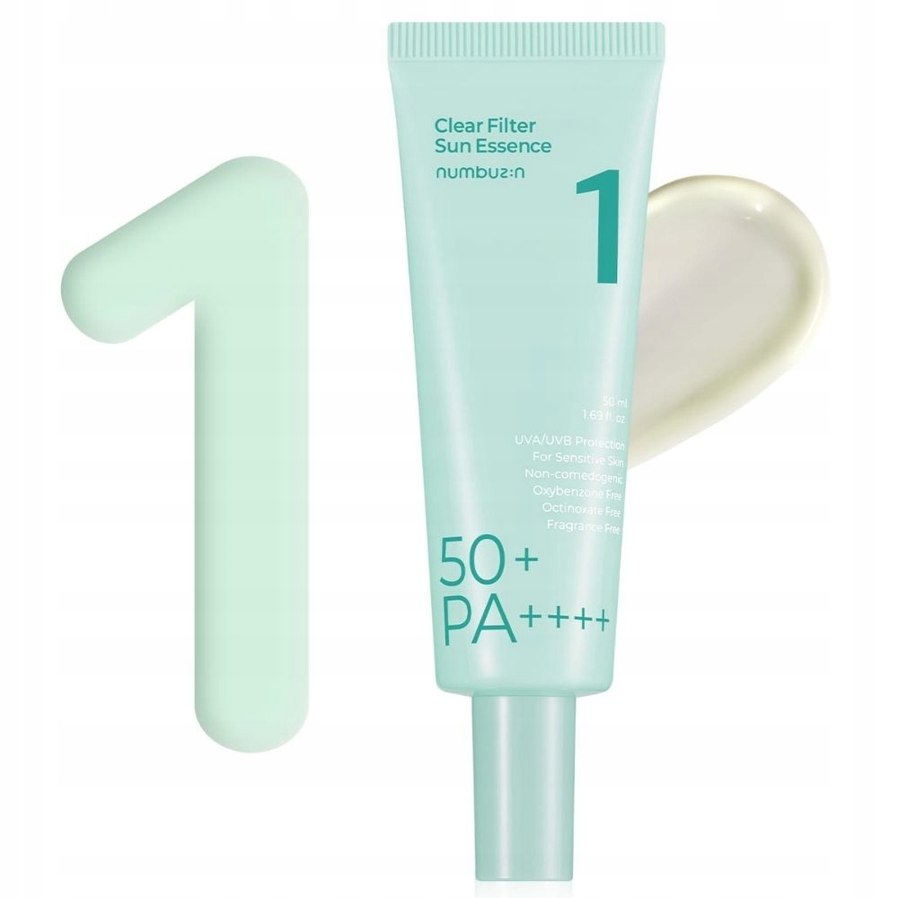 Numbuzin No.1 Clear Filter Esencja z filtrem SPF50+ Nawilżająca 50 ml