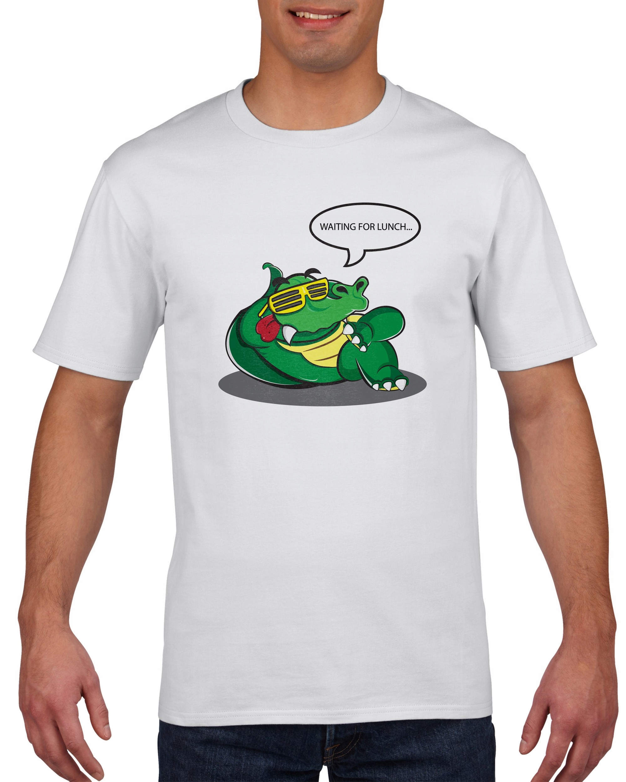 

Koszulka meska Krokodyl Aligator Lunch S
