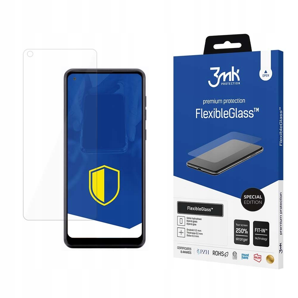 Szkło hybrydowe na ekran do Samsung Galaxy A21s 3mk FlexibleGlass