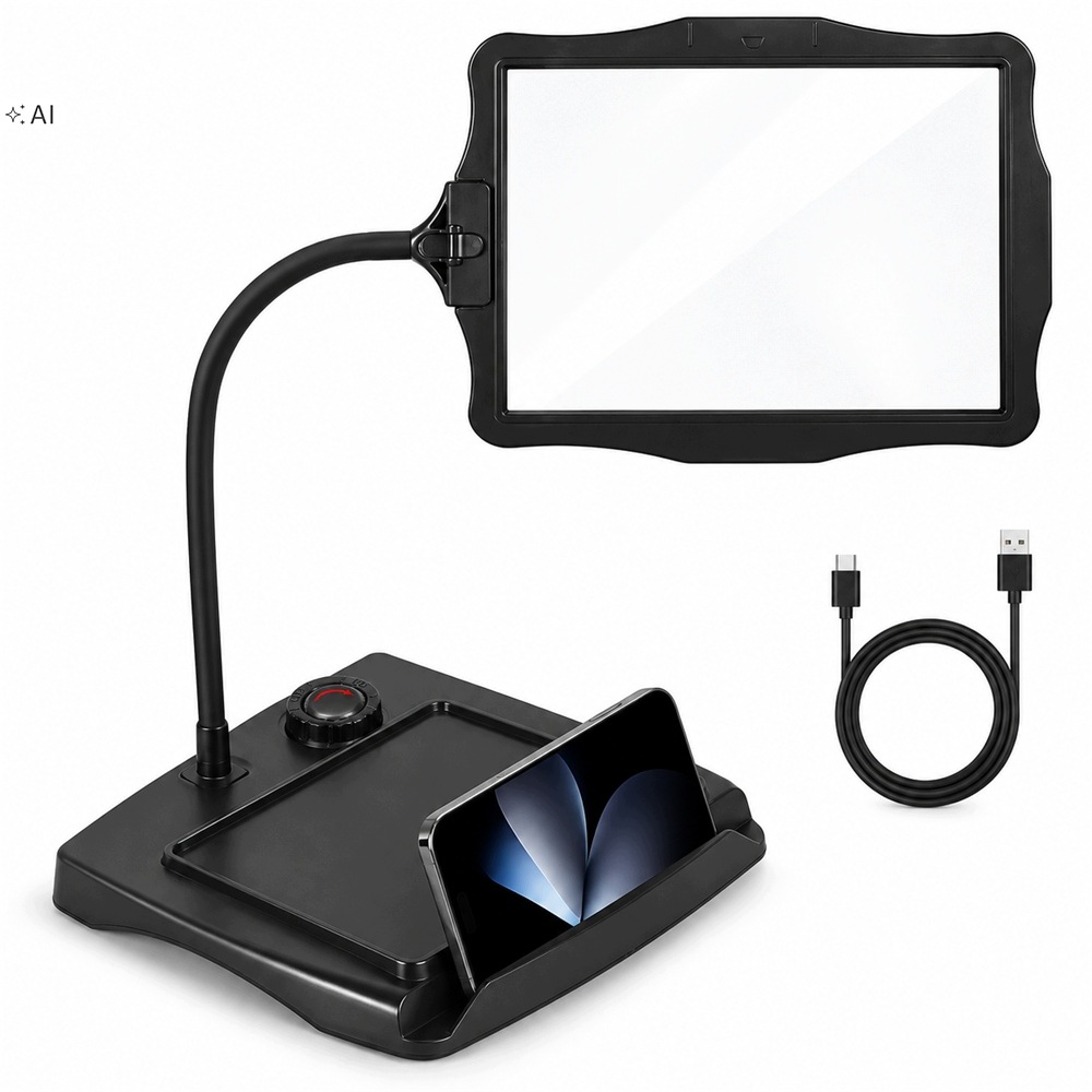 Led Podsvícená Modelářská Dílenská Lupa 3X