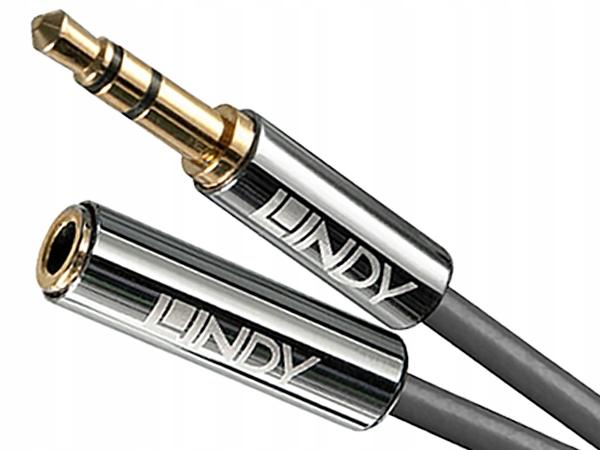 

Przedłużacz mini Jack 3.5mm Stereo Lindy 2m