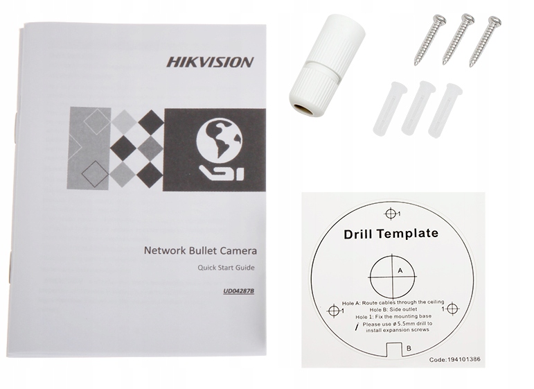 KAMERA IP 4Mpx HIKVISION PoE 2560x1440p IR30 ONVIF Model IPCAM-B4