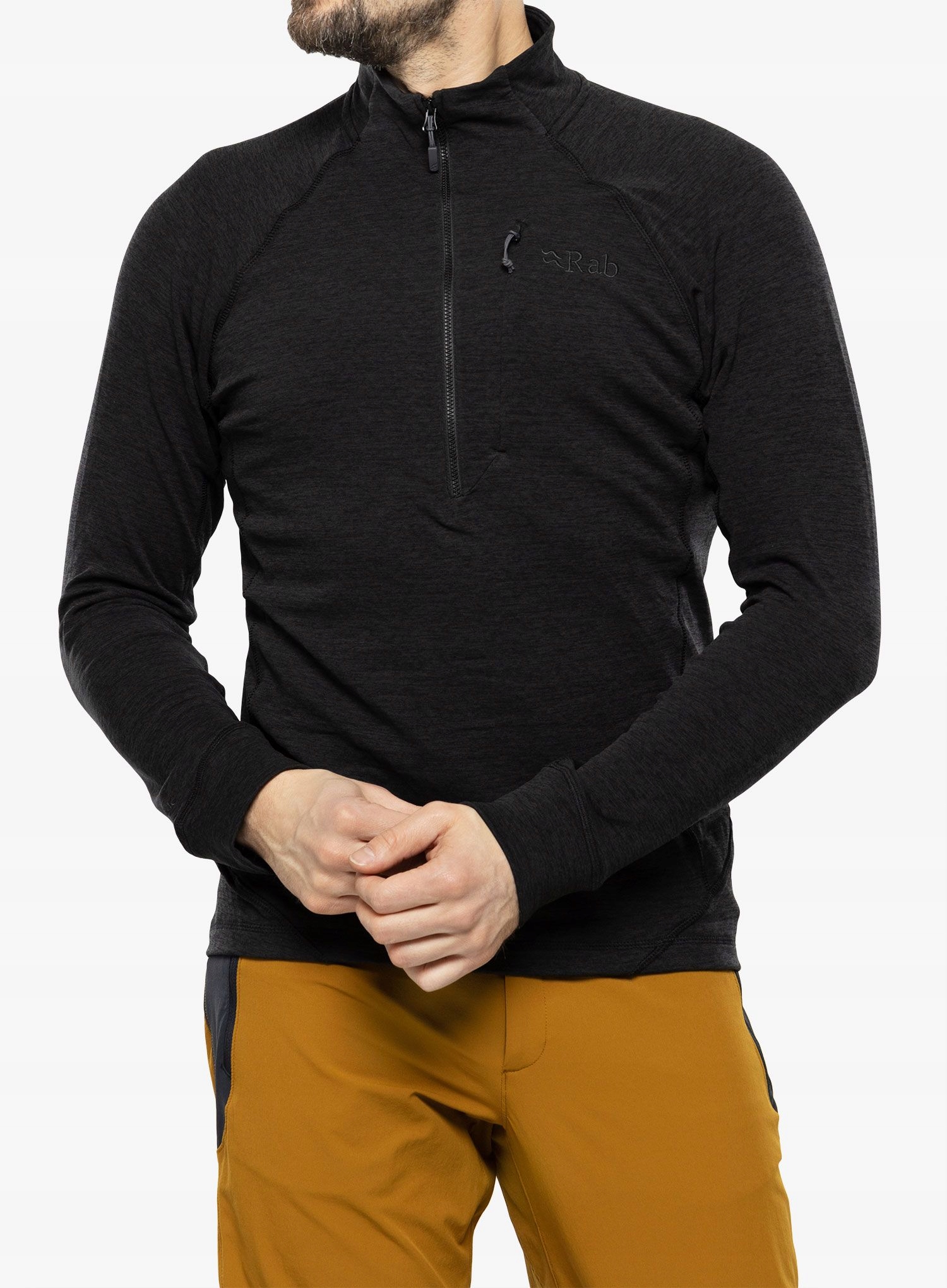 Bluza z zamkiem 1/2 Rab Nexus Pull-On black S