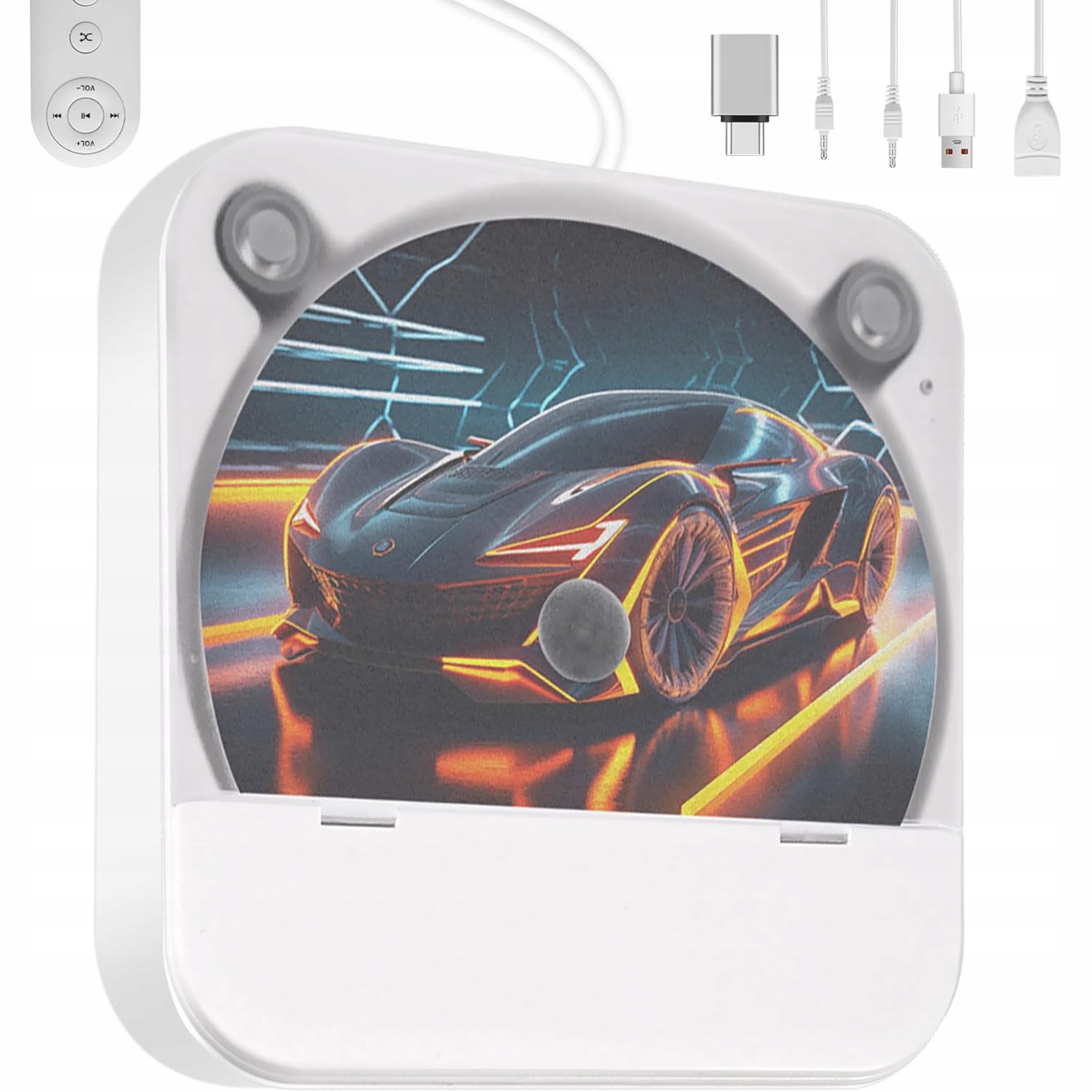 Odtwarzacz CD Do Samochodu Laptopa Telewizora Uniwersalny Zewnętrzn Usb Aux