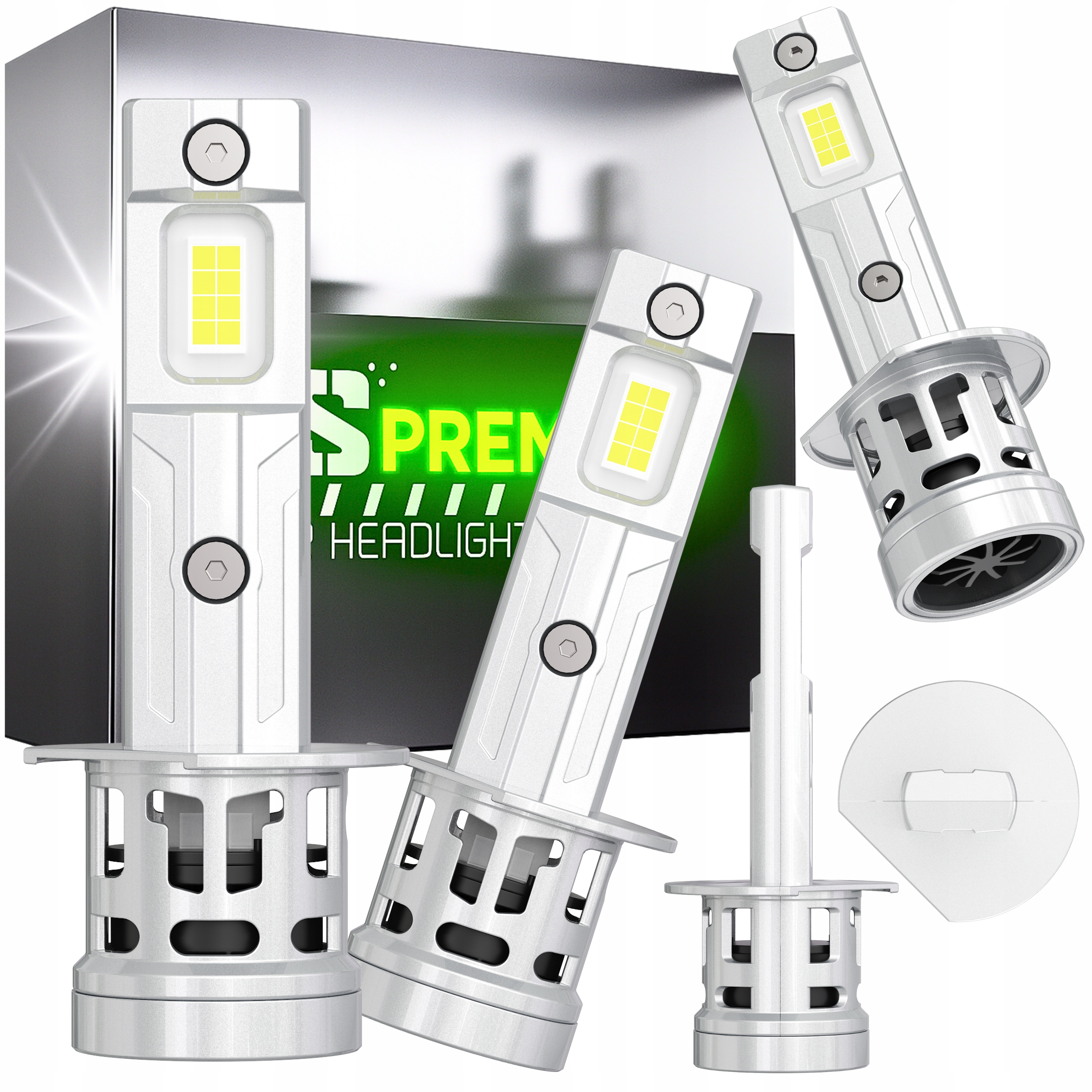 Žárovky H1 Led Silné Homologace Xenonové Bílé Světlo Canbus Retrofit Wurtex