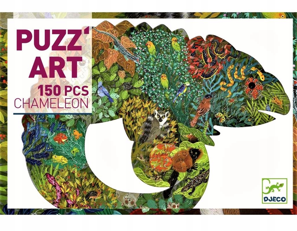 

Puzzle artystyczne Kameleon 150 el. Djeco