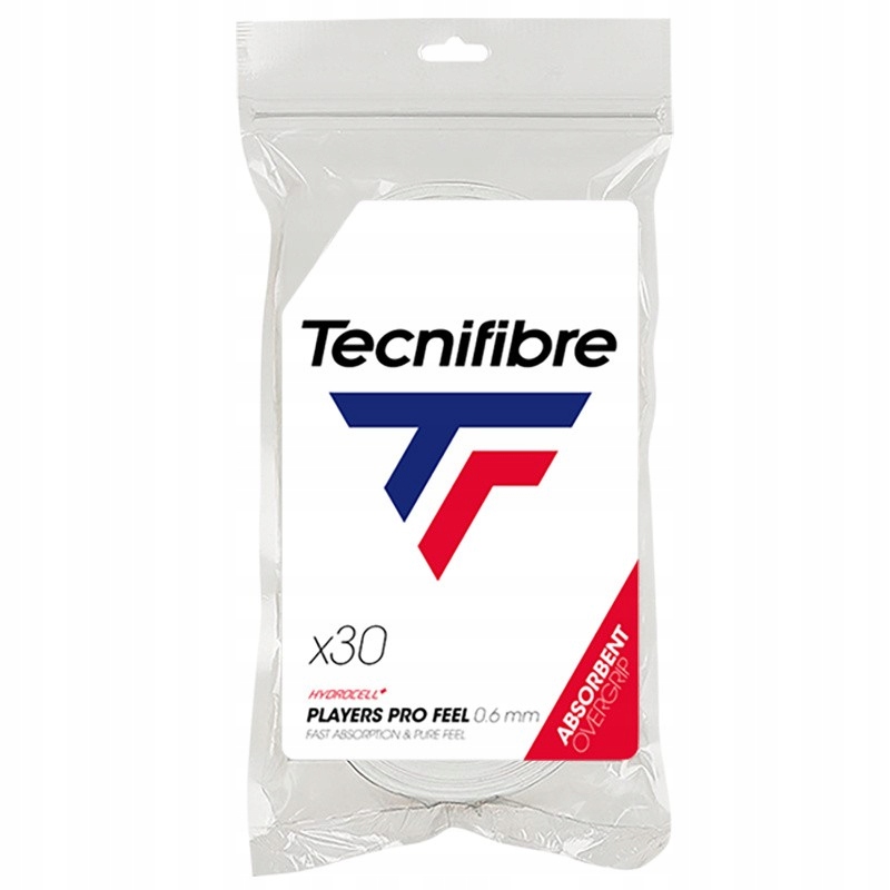 Omotávka Tecnifibre Players Pro Feel 0,6 mm x 30 bílých