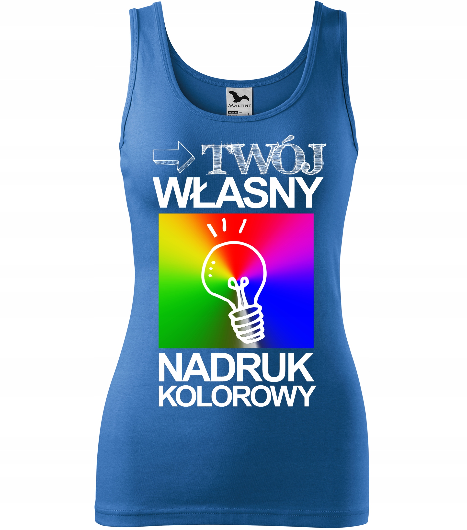 

Top Damski z Własnym Nadrukiem Grafiką S kl14
